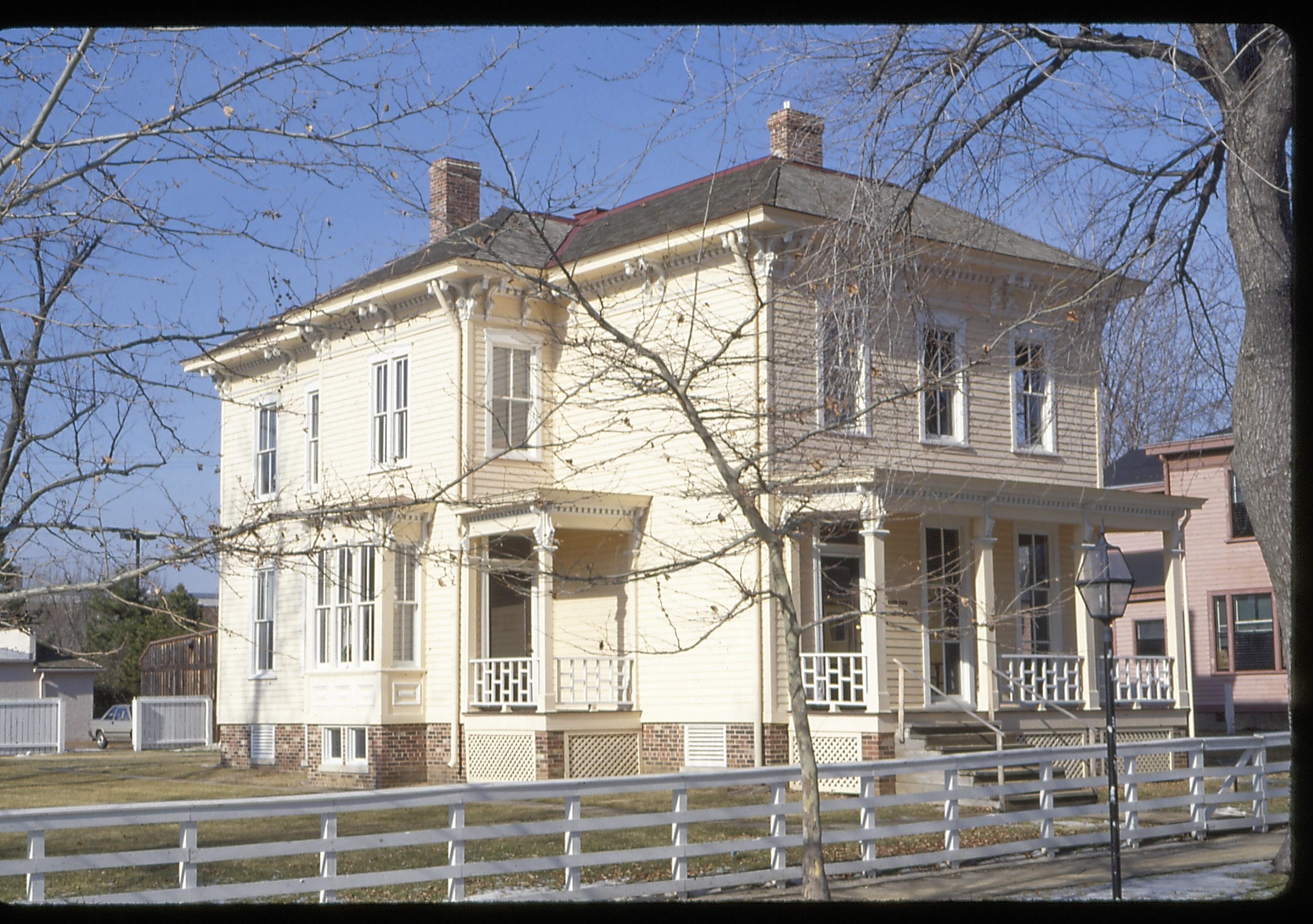 Shutt House after restoration Lincoln Home NHS- Shutt House, 23 Shutt House, restoration