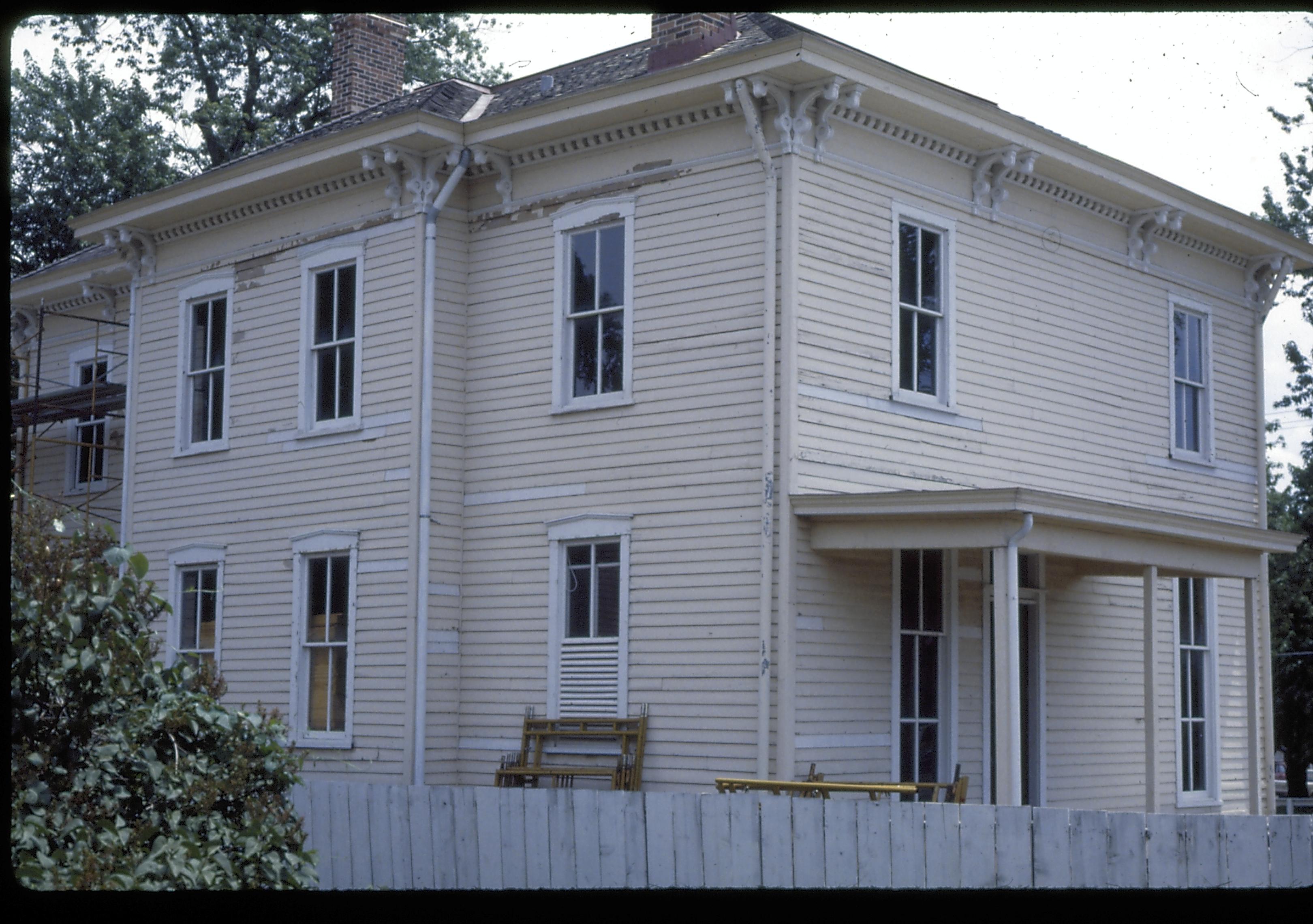 Shutt House paint job Lincoln Home NHS- Shutt House, frame #16 Shutt House, paint