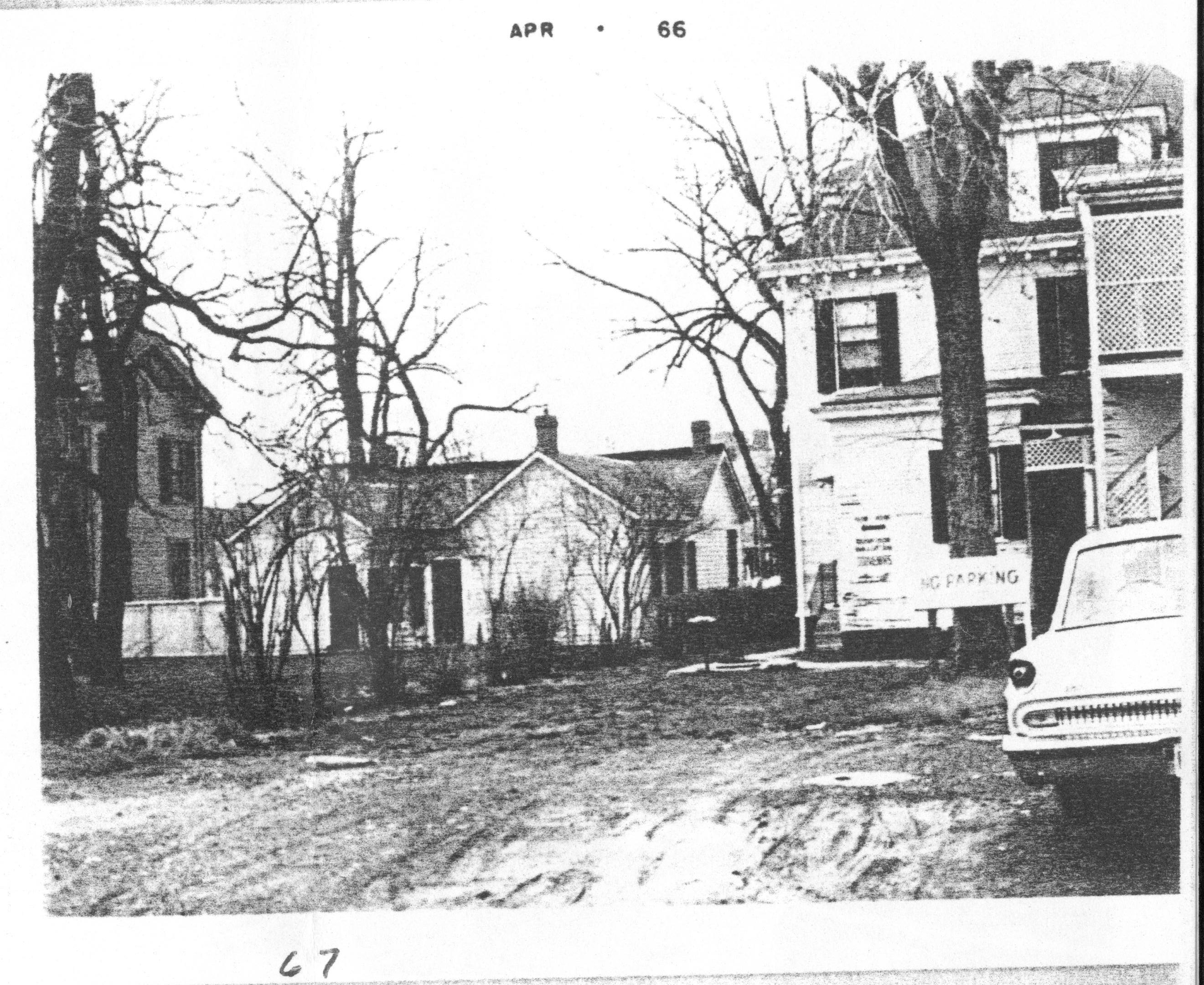 Looking West from alley behind Lincoln Home Lincoln Home NHS- Various Neighborhood locations, VF88-46, 67 neighborhood, historical