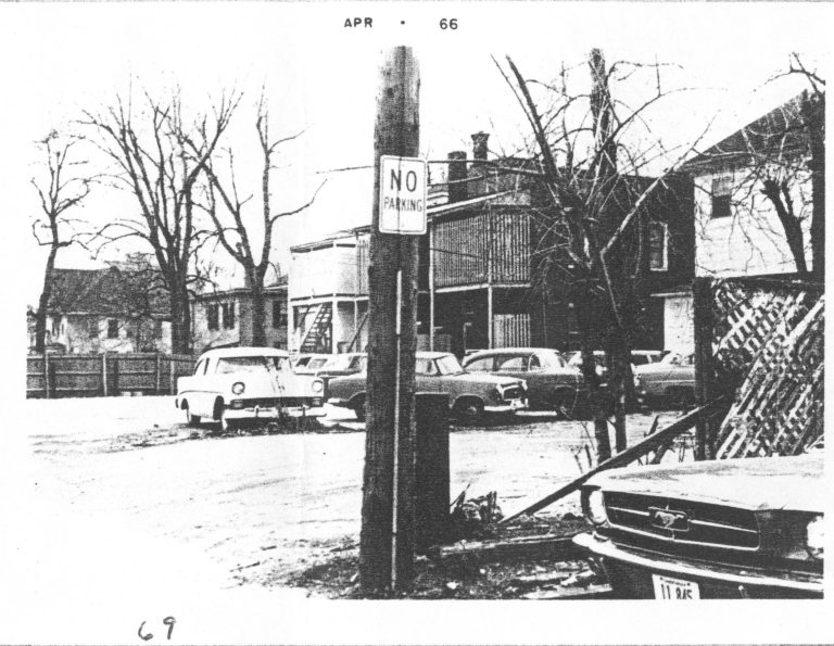 Looking West from alley behind Lincoln Home Lincoln Home NHS- Various Neighborhood locations, VF88-46, 69 neighborhood, historical