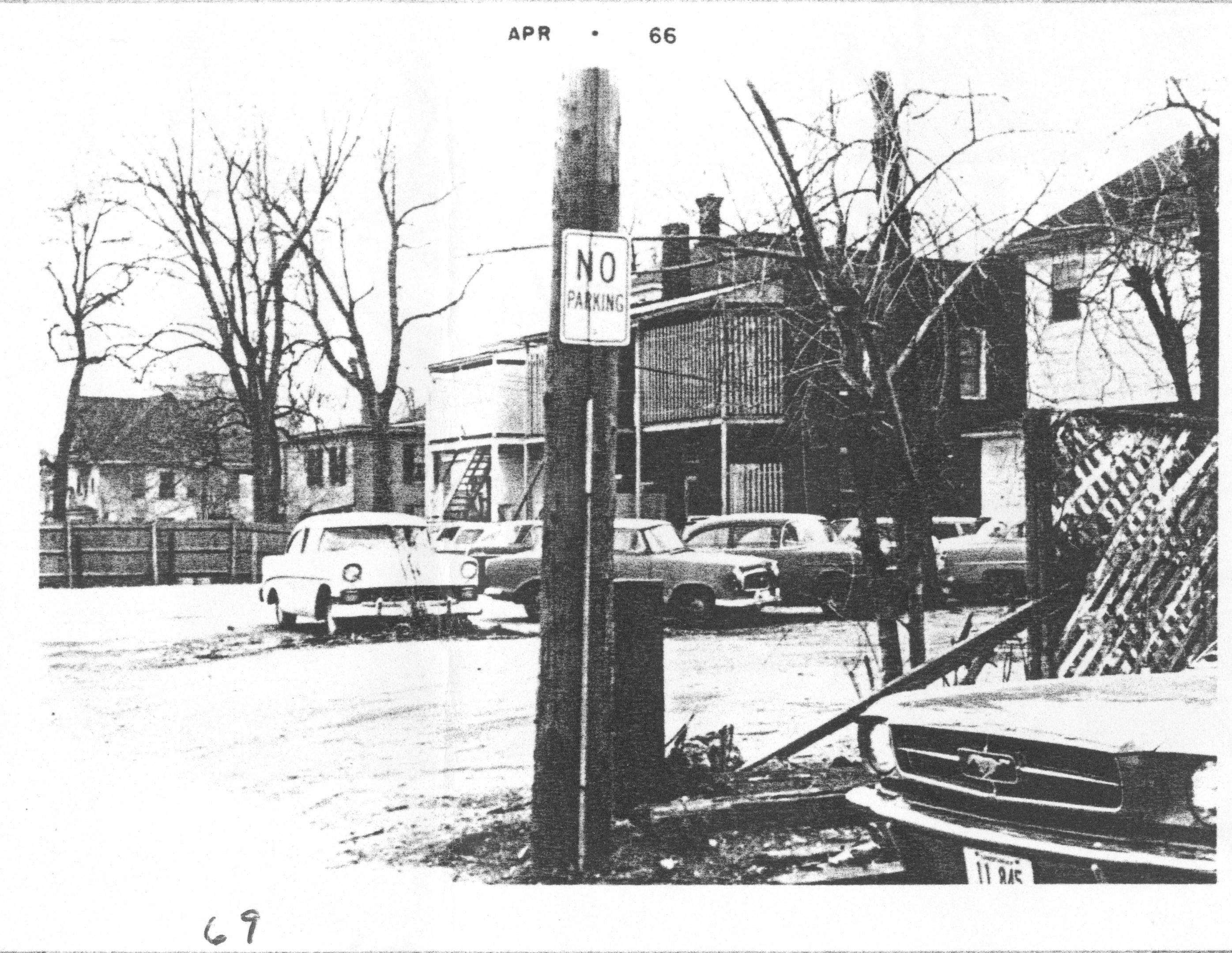 Looking West from alley behind Lincoln Home Lincoln Home NHS- Various Neighborhood locations, VF88-46, 69 neighborhood, historical