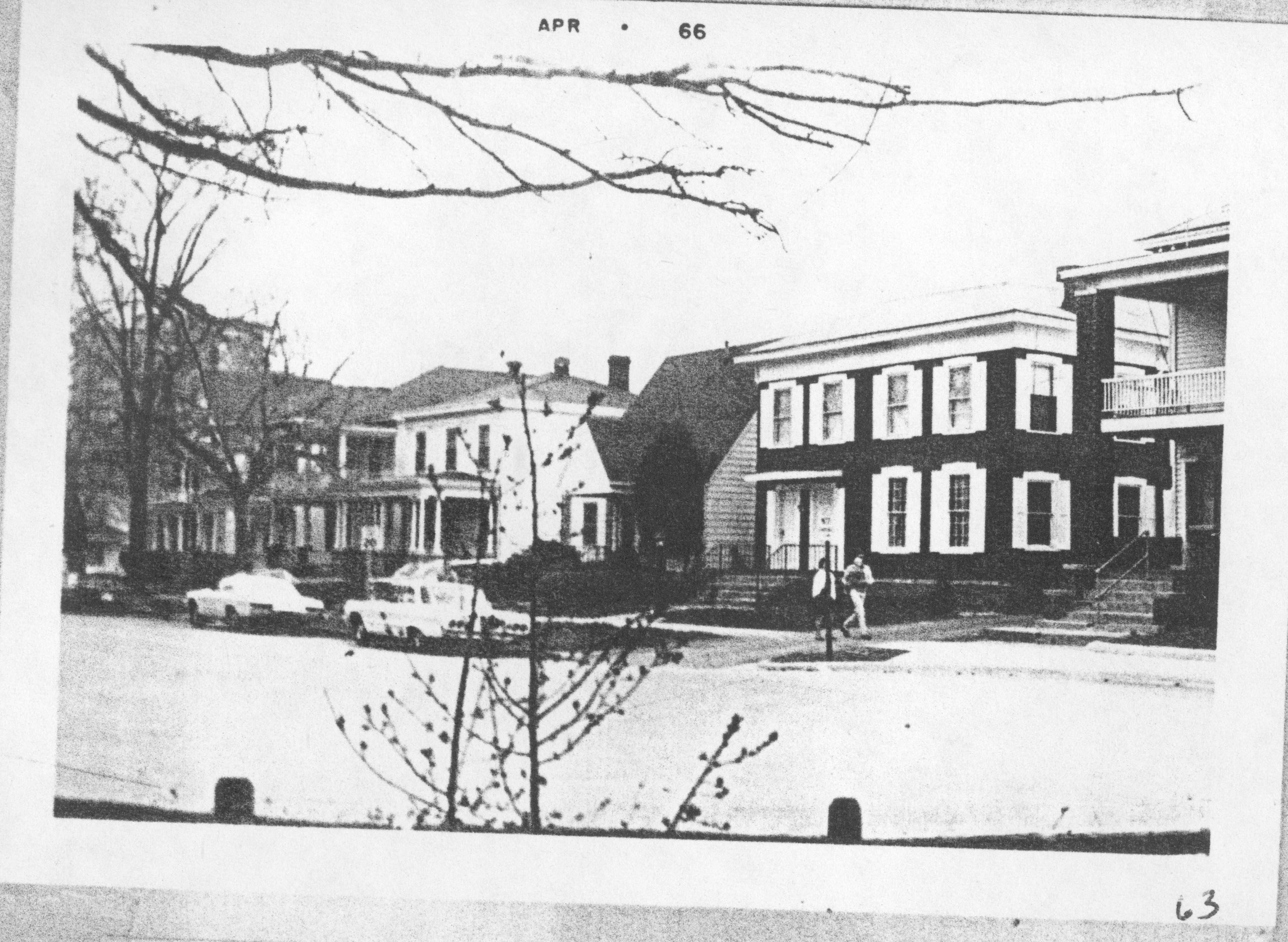 Looking southwest from 8th and Jackson Lincoln Home NHS- Various Neighborhood locations, VF88-47, 63 neighborhood, historical