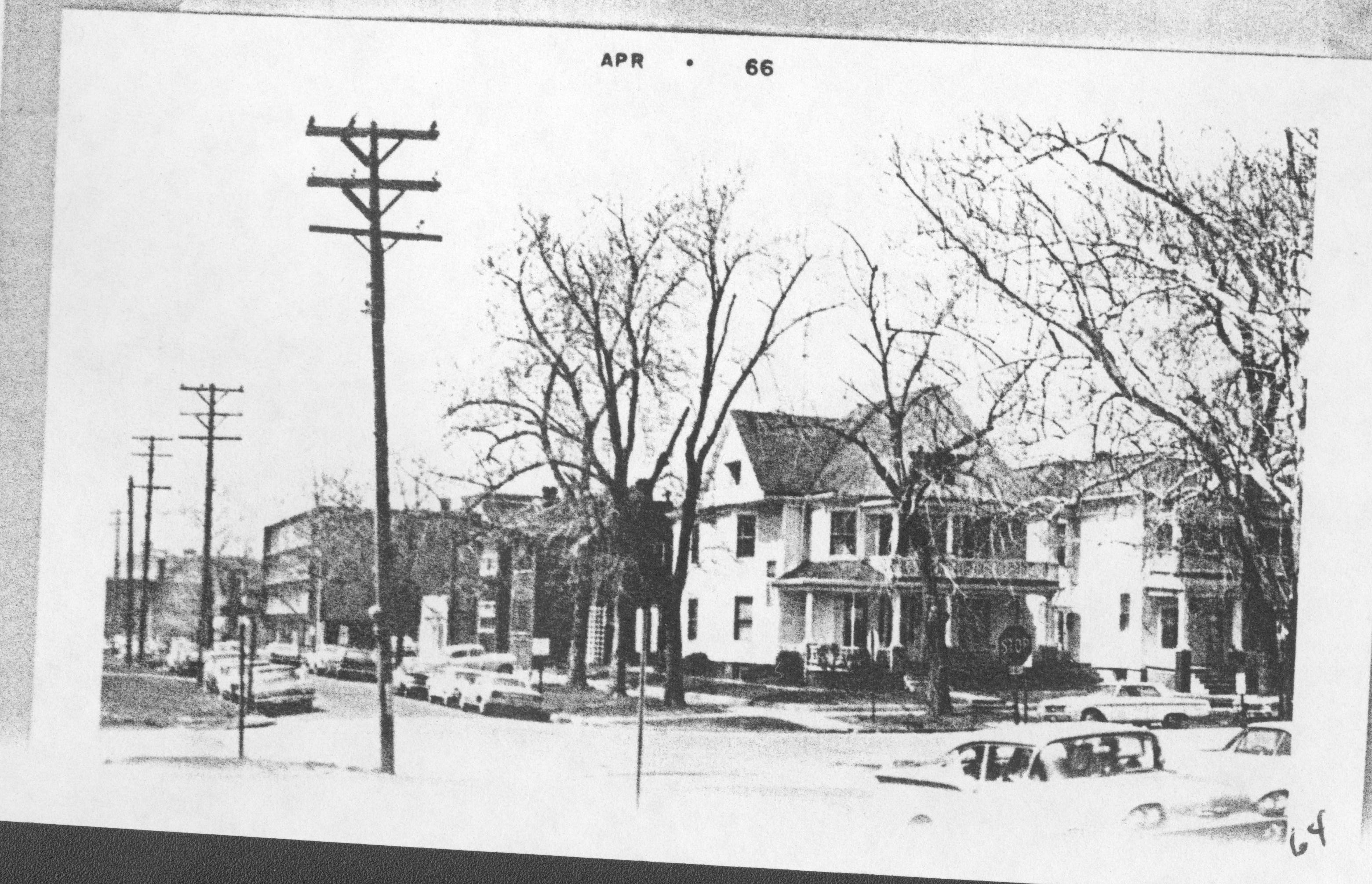 Looking southwest from 8th and Jackson Lincoln Home NHS- Various Neighborhood locations, VF88-47, 64 neighborhood, historical