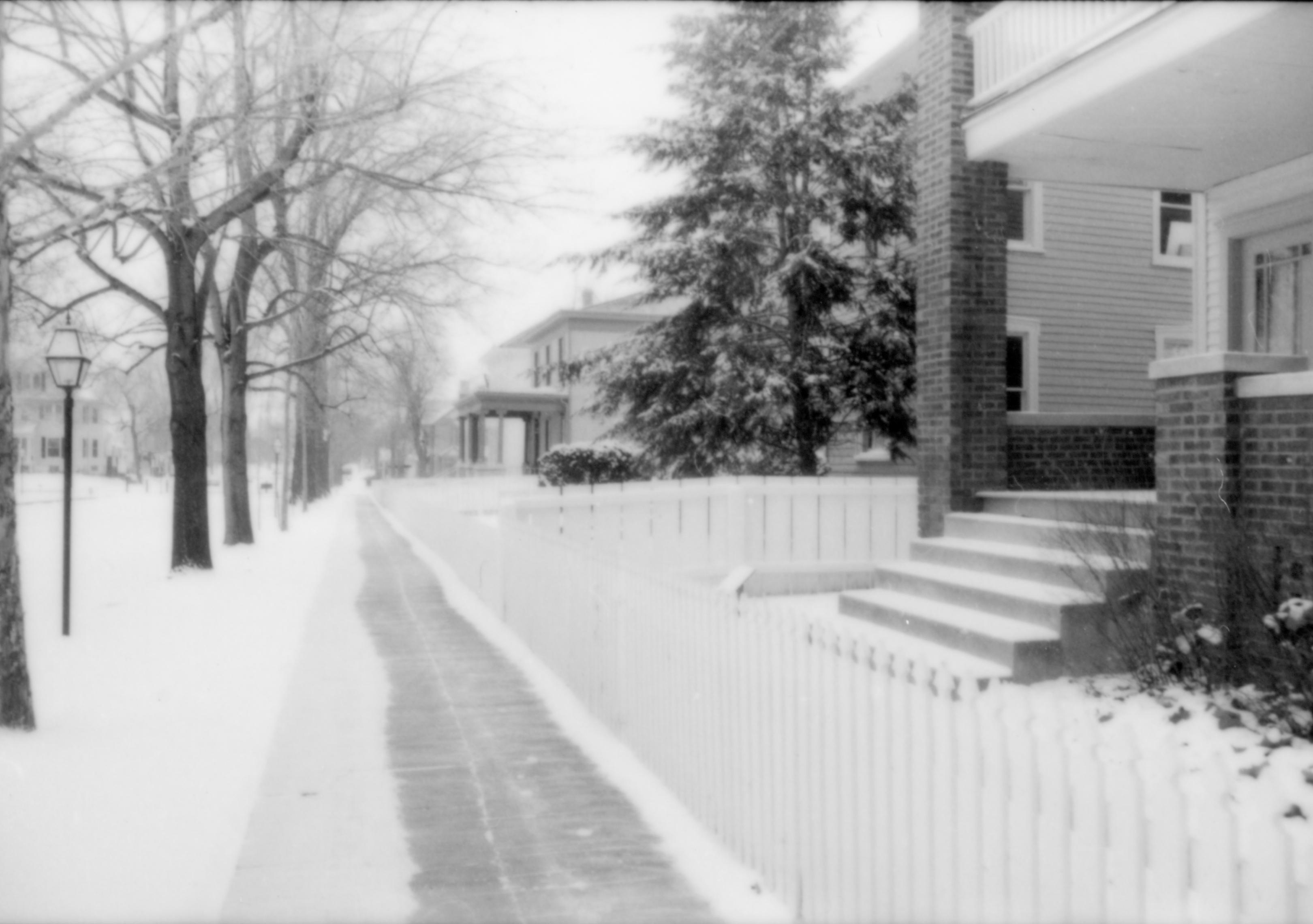 NA Lincoln Home NHS- Various locations, Buildings in Park, 104 neighborhood, historical, snow