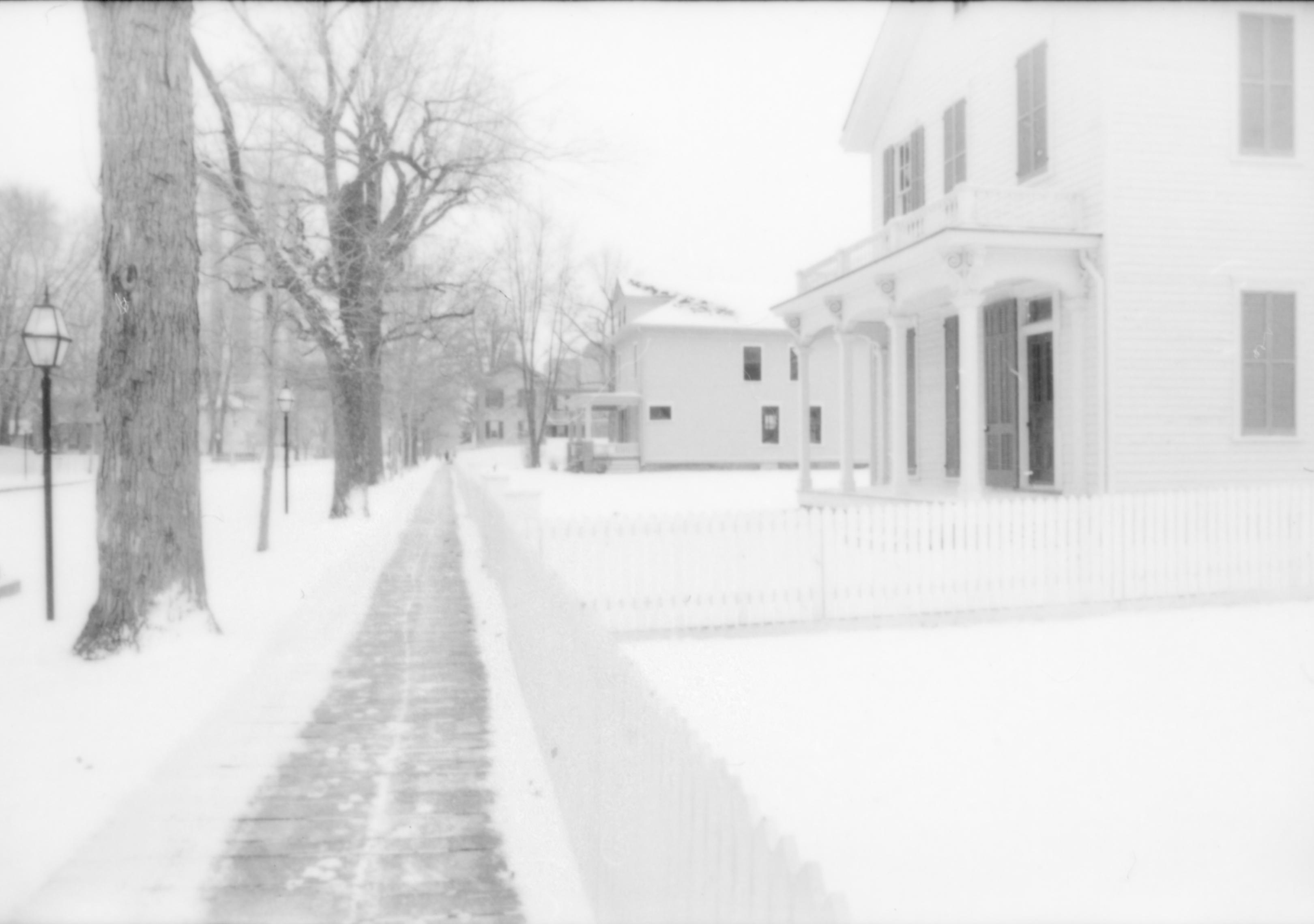 NA Lincoln Home NHS- Various locations, Buildings in Park, 104 neighborhood, historical, snow