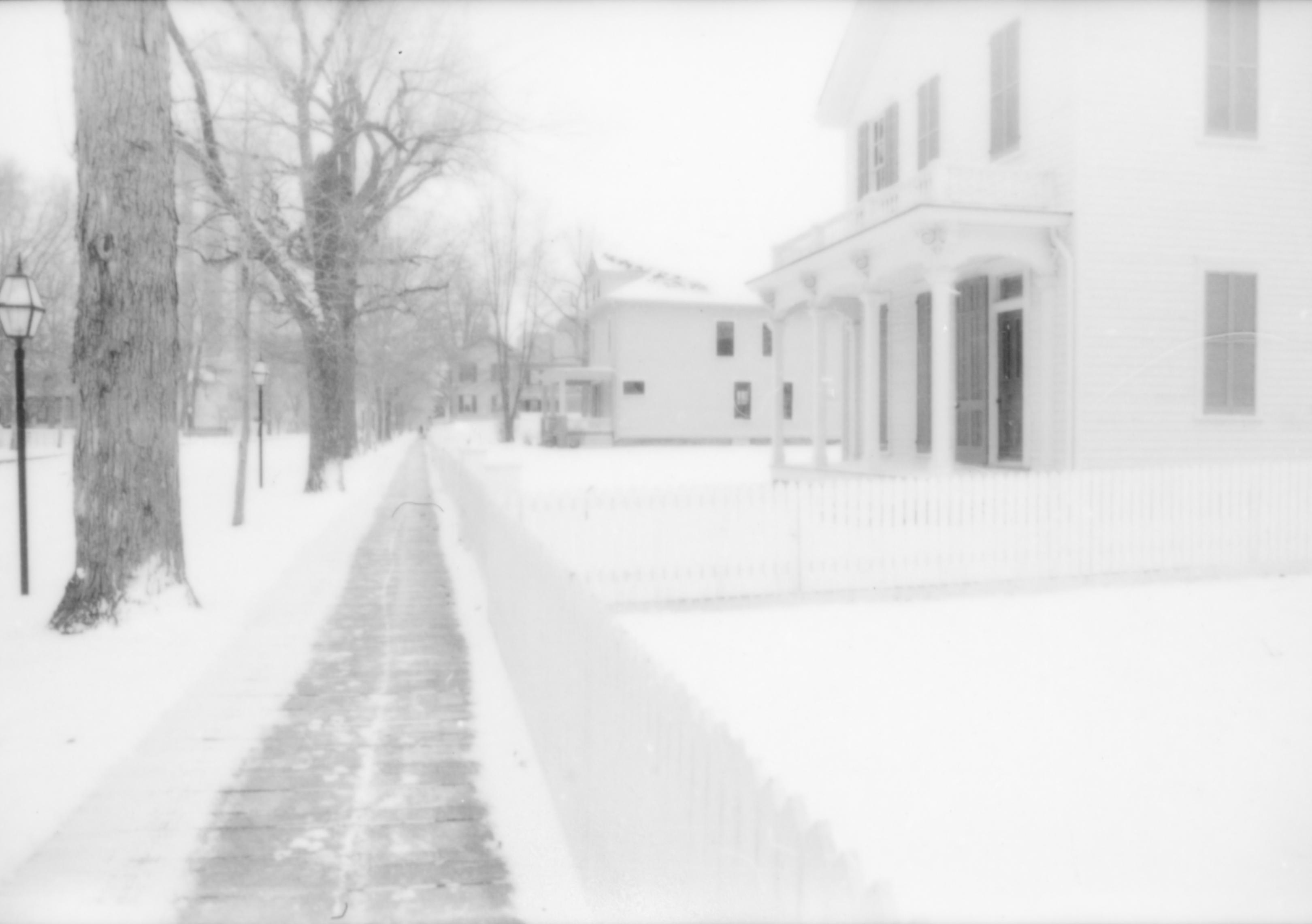 NA Lincoln Home NHS- Various locations, Buildings in Park, 104 neighborhood, historical, snow