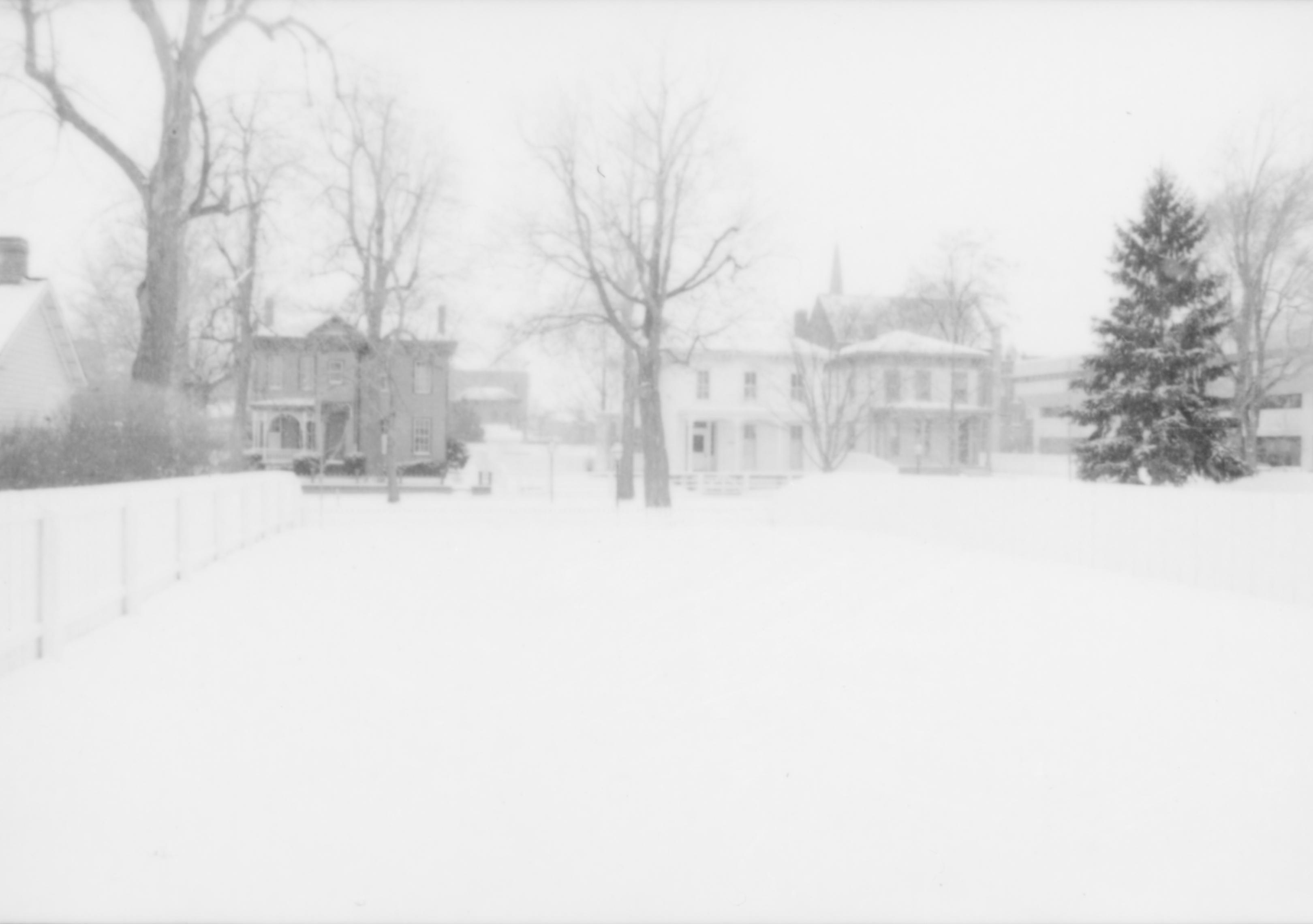 NA Lincoln Home NHS- Various locations, Buildings in Park, 104 neighborhood, historical, snow