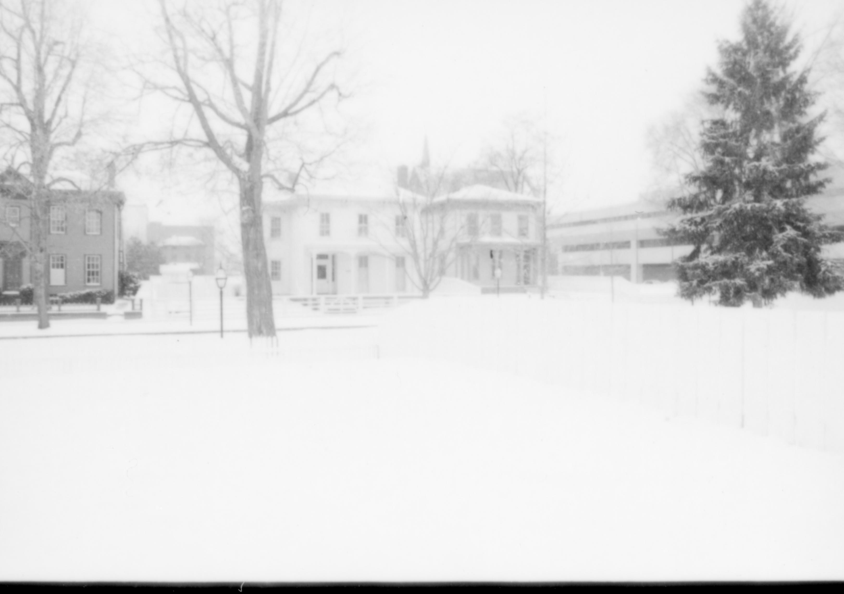 NA Lincoln Home NHS- Various locations, Buildings in Park, 104 neighborhood, historical, snow