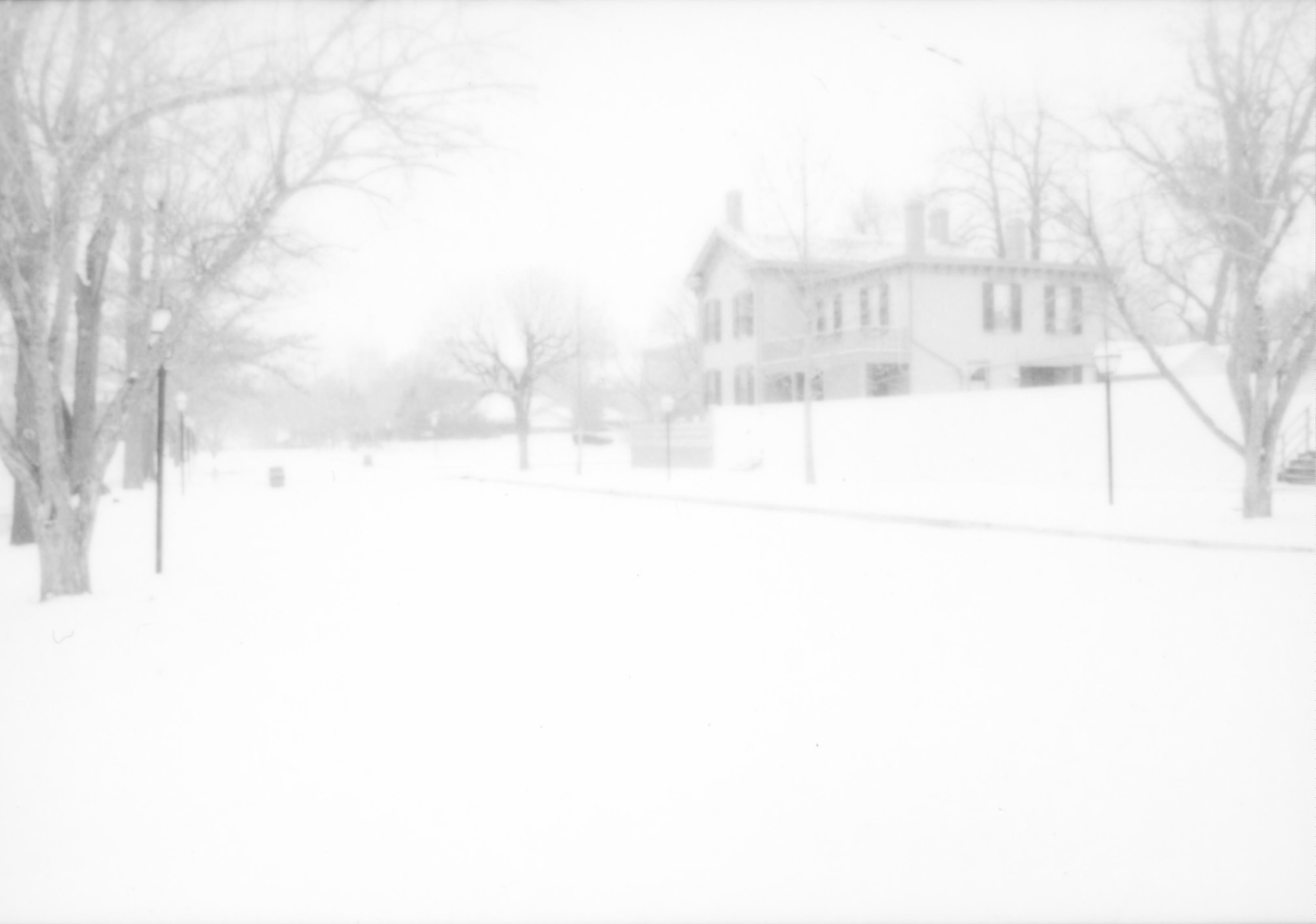 NA Lincoln Home NHS- Various locations, Buildings in Park, 104 neighborhood, historical, snow