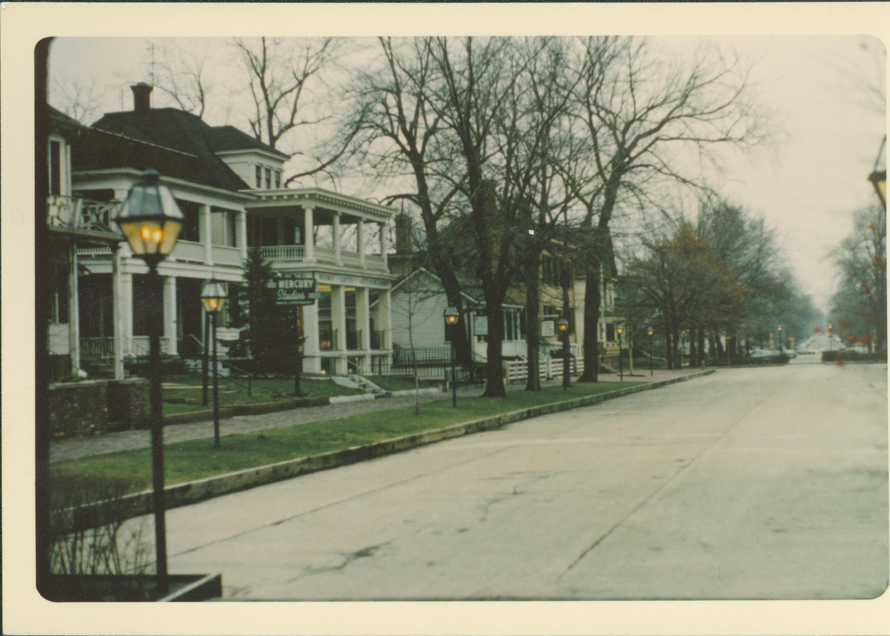 Street closed to traffic, Abraham Lincoln Home Lincoln Home NHS- Various locations neighborhood, historical