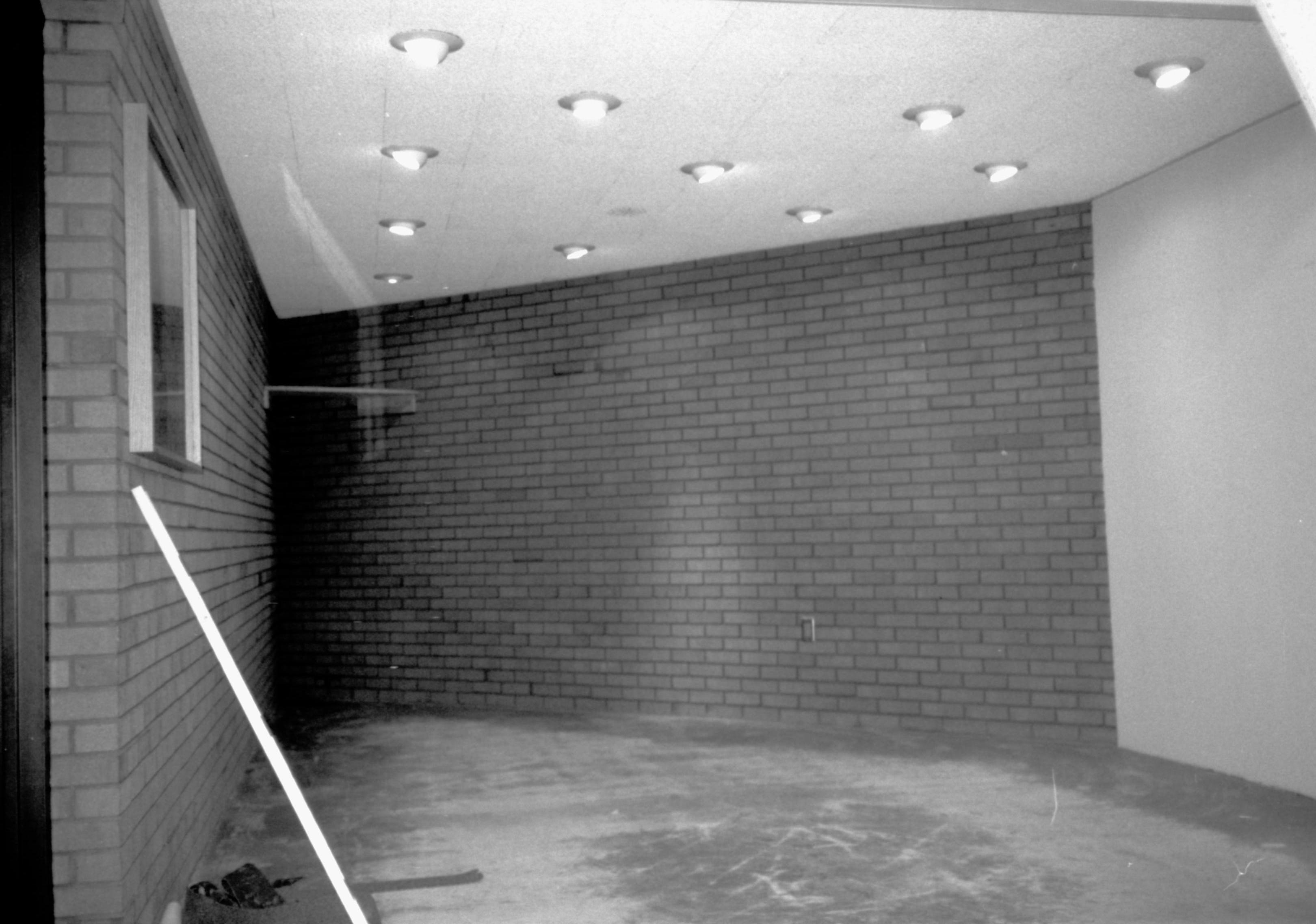 Bookstore area in Visitor Center during renovations and cleaning