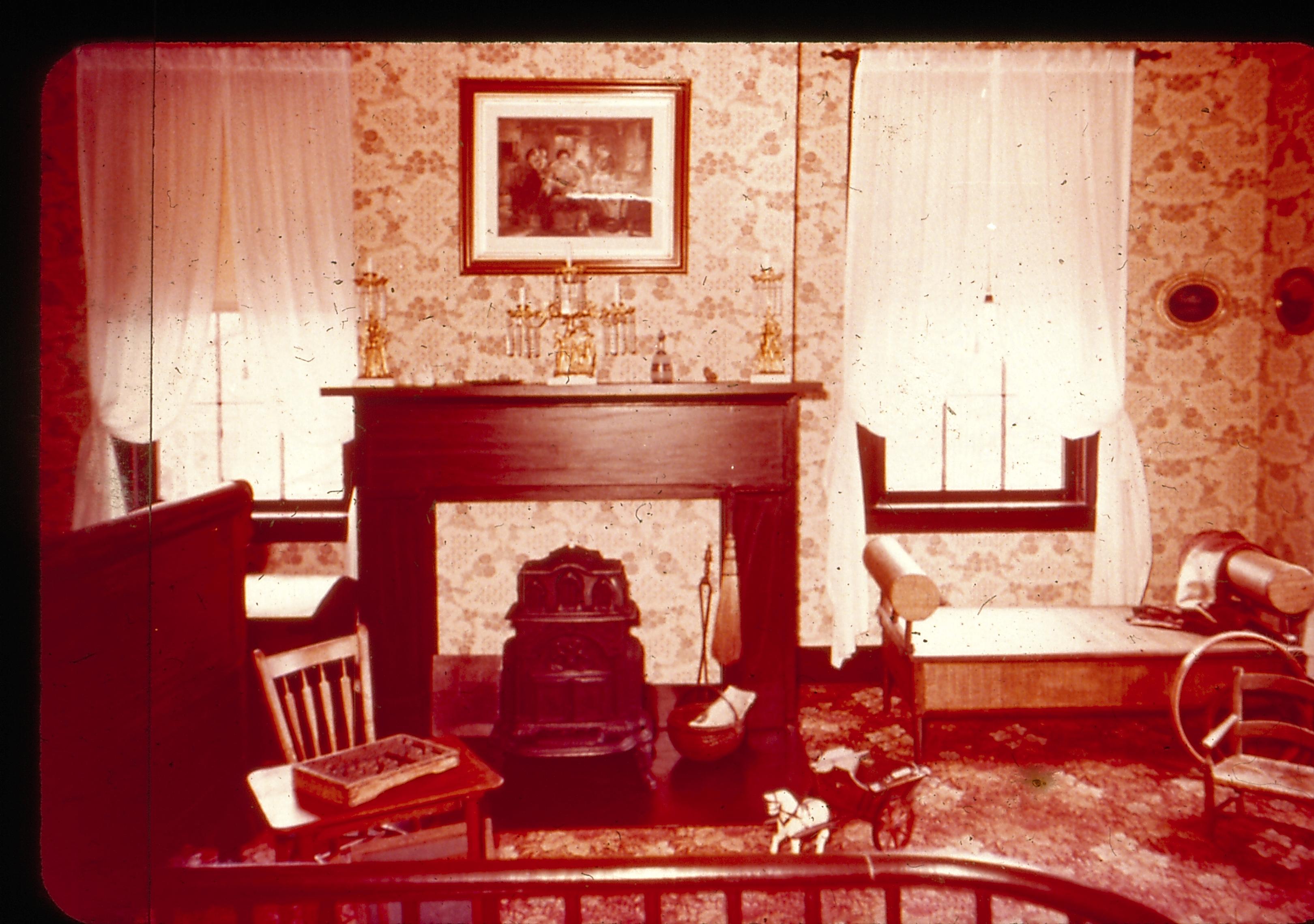 The guest bedroom Lincoln Home NHS- Souvenir Set, 62W set 3, L198, 1DS692 Lincoln, souvenir, slide
