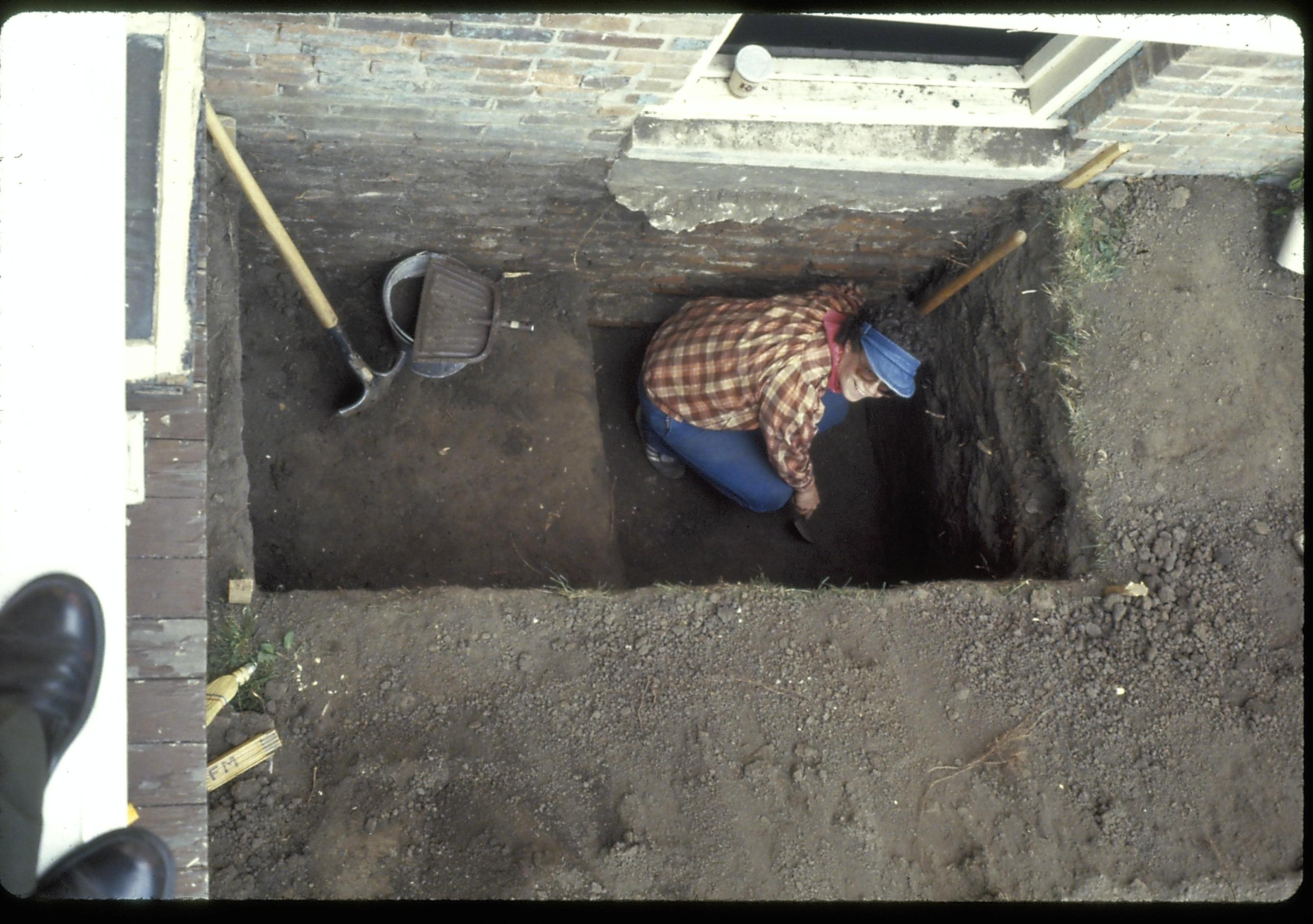 Shutt House Lincoln Home NHS- Shutt House restoration, 16 Shutt House, restoration, dig