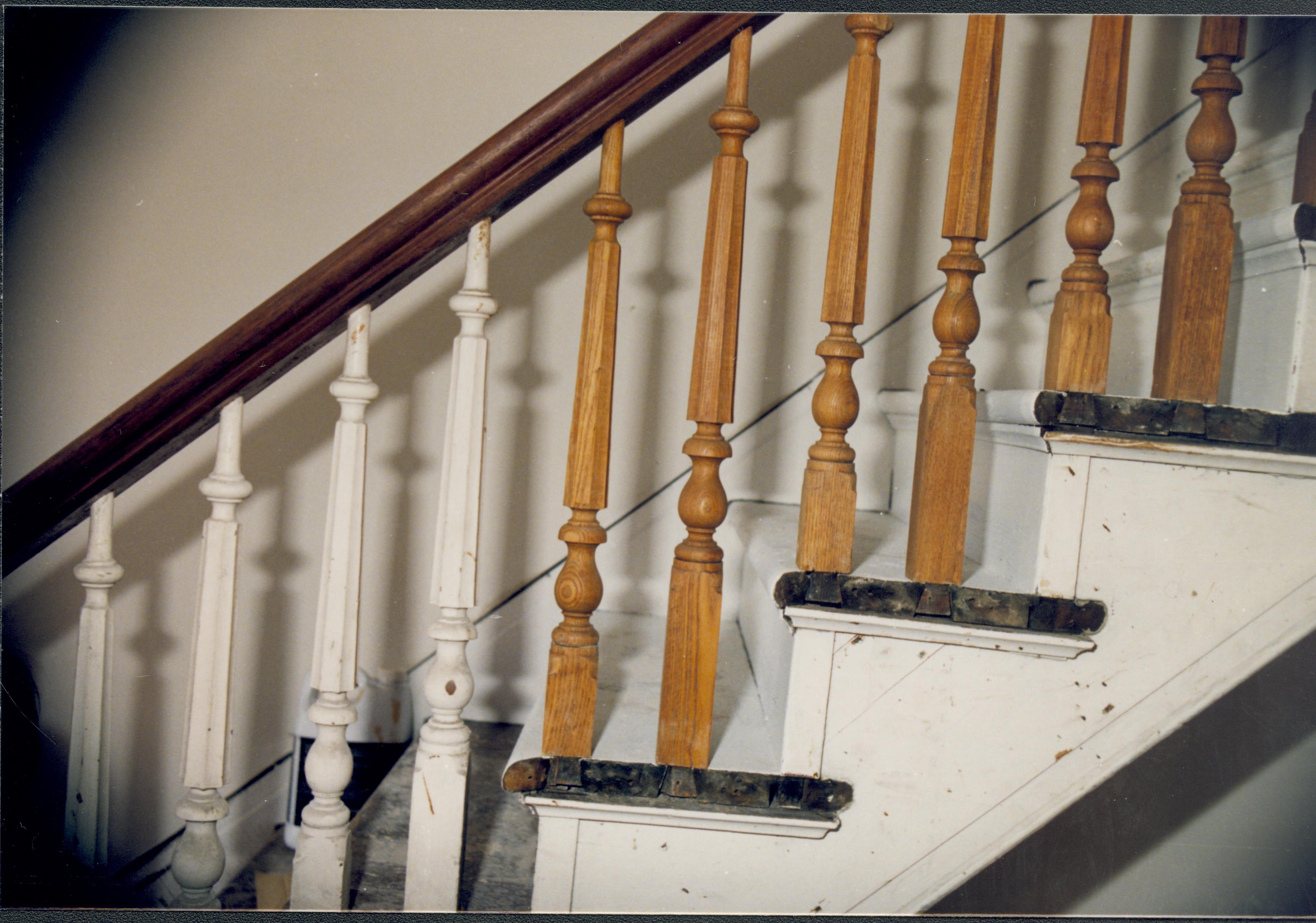 NA Lincoln Home NHS- Shutt House restoration Shutt House, stairway