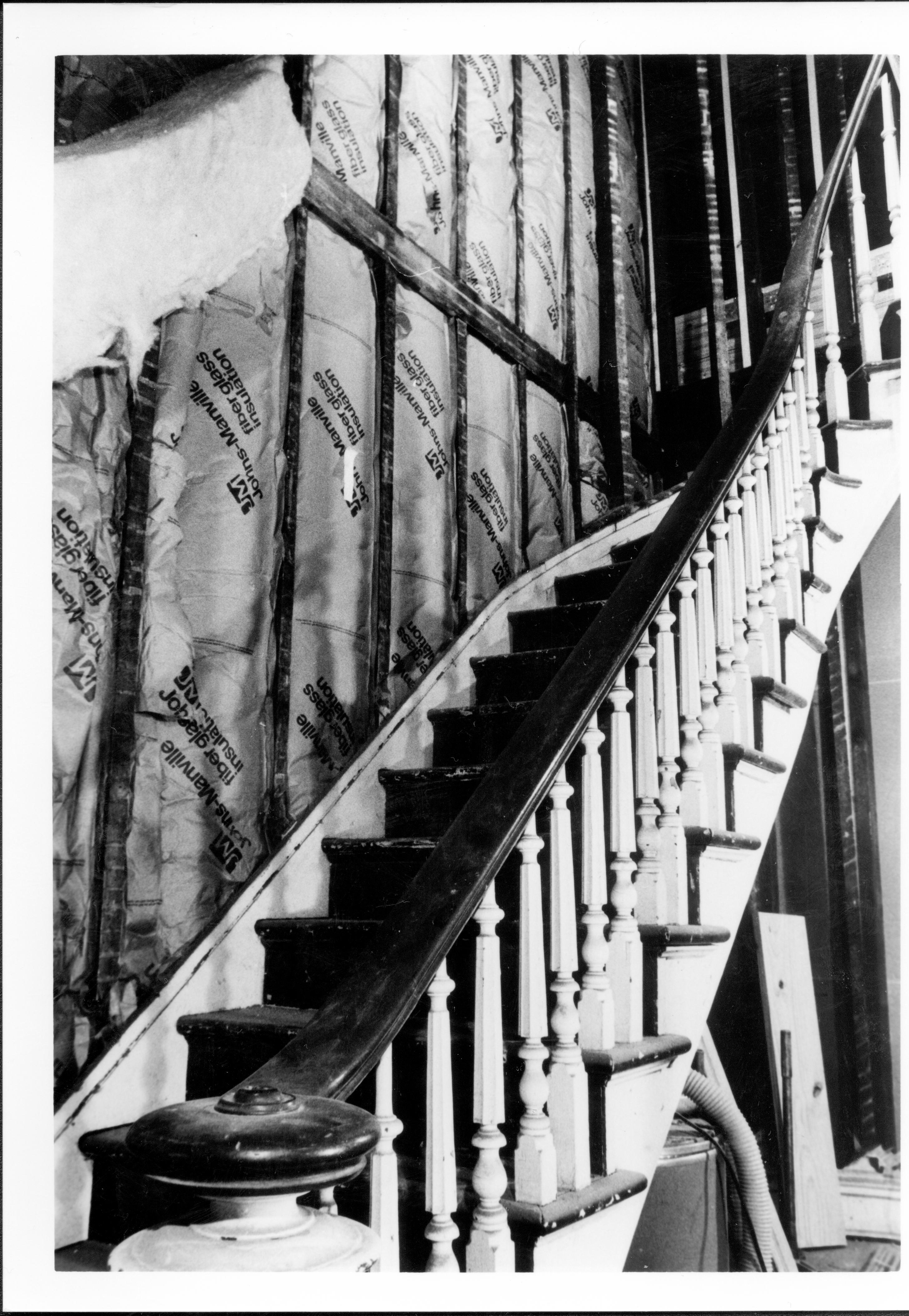 Shutt House Lincoln Home NHS- Shutt House restoration Shutt House, restoration, staircase