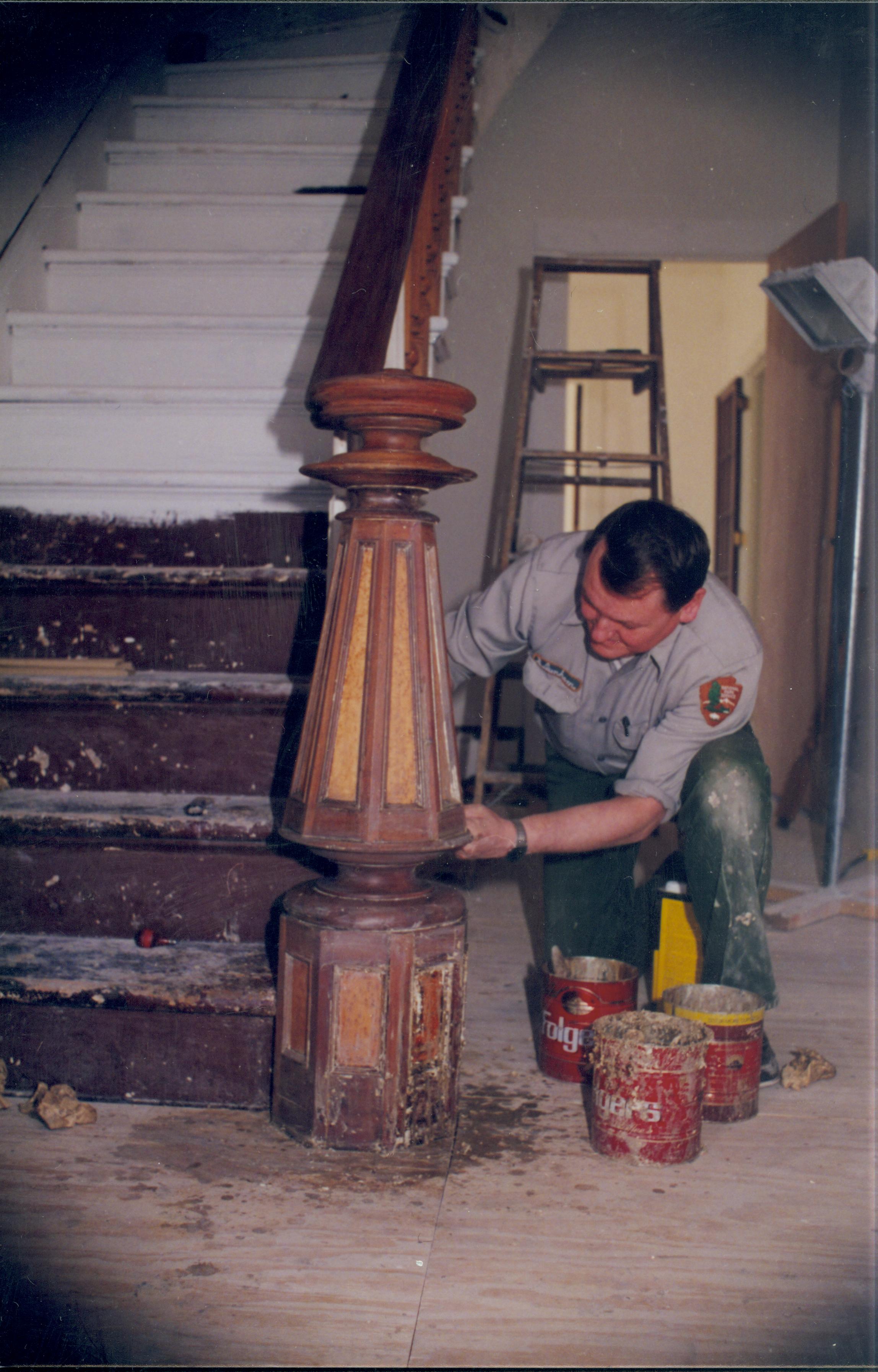 Shutt House Lincoln Home NHS- Shutt House restoration Shutt House, restoration