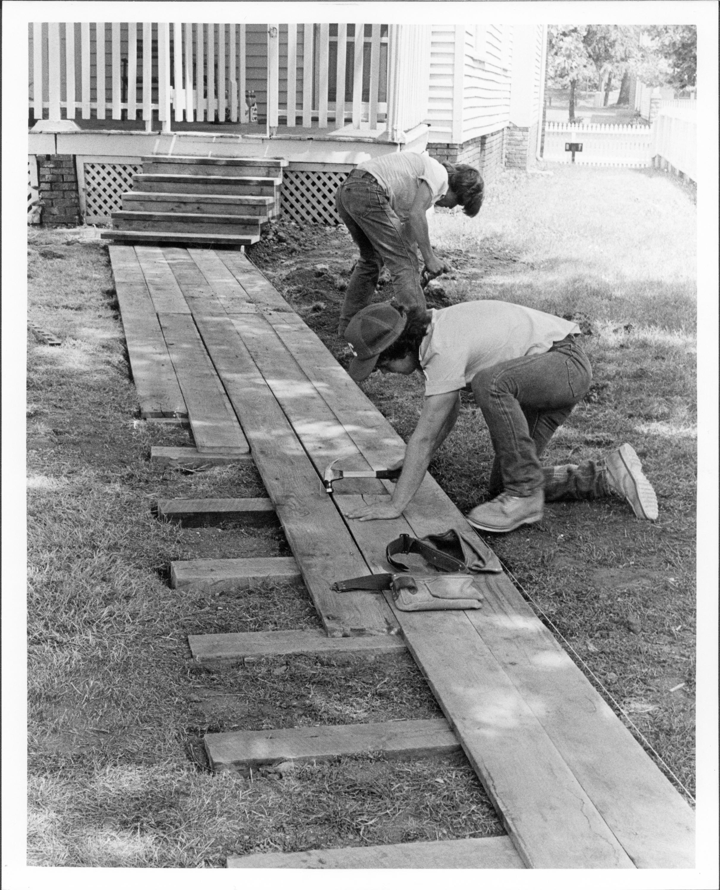 Sprigg House Lincoln Home NHS- Sprigg House Restoration Sprigg House, boardwalk