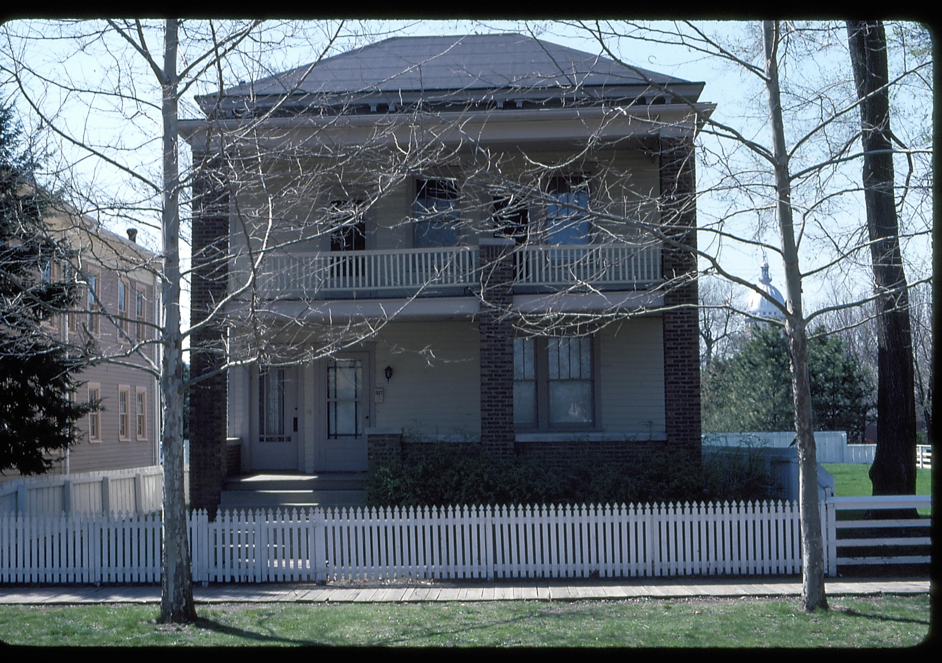 Sprigg House Lincoln Home NHS- Sprigg House Restoration, 34 Sprigg House, porch