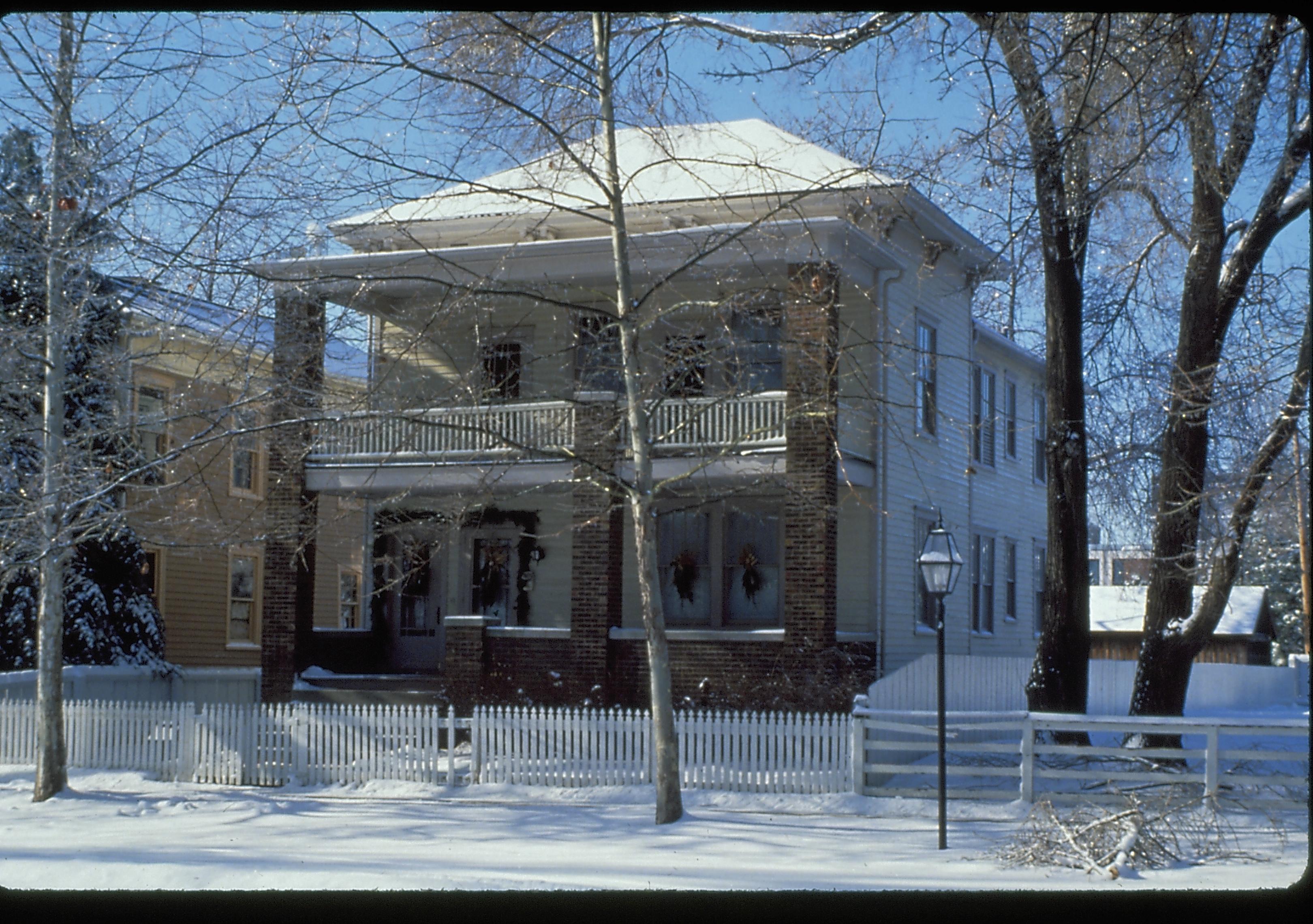 Sprigg House Lincoln Home NHS- Sprigg House Restoration, 9 Sprigg House, snow