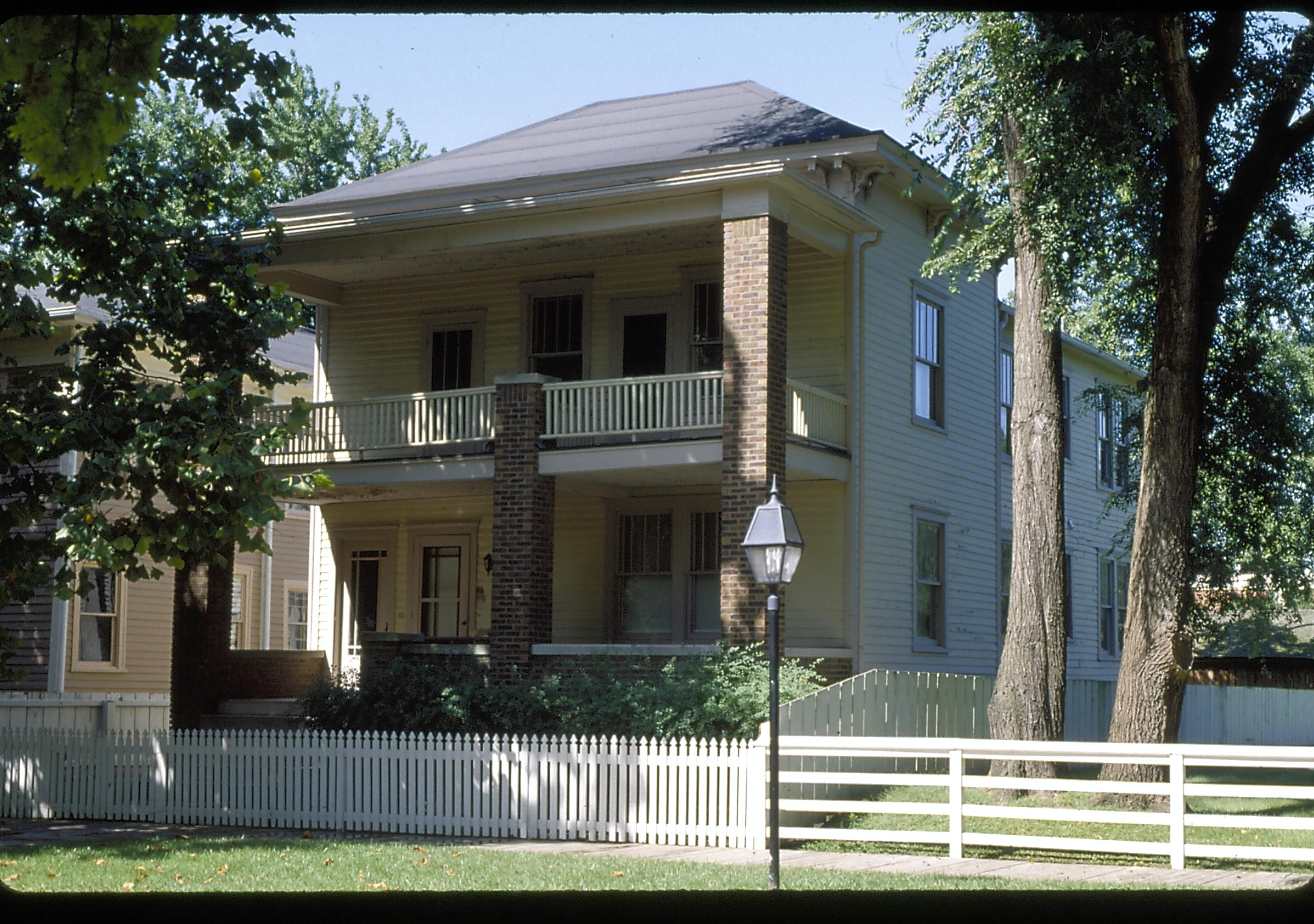 Sprigg House Lincoln Home NHS- Sprigg House Restoration, 10 Sprigg House, porch