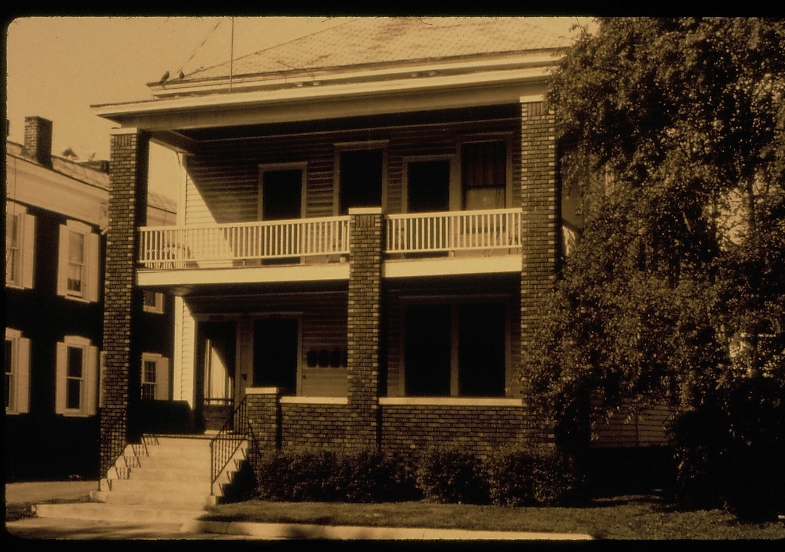 Sprigg House Lincoln Home NHS- Sprigg House Restoration, 24A Sprigg House, porch