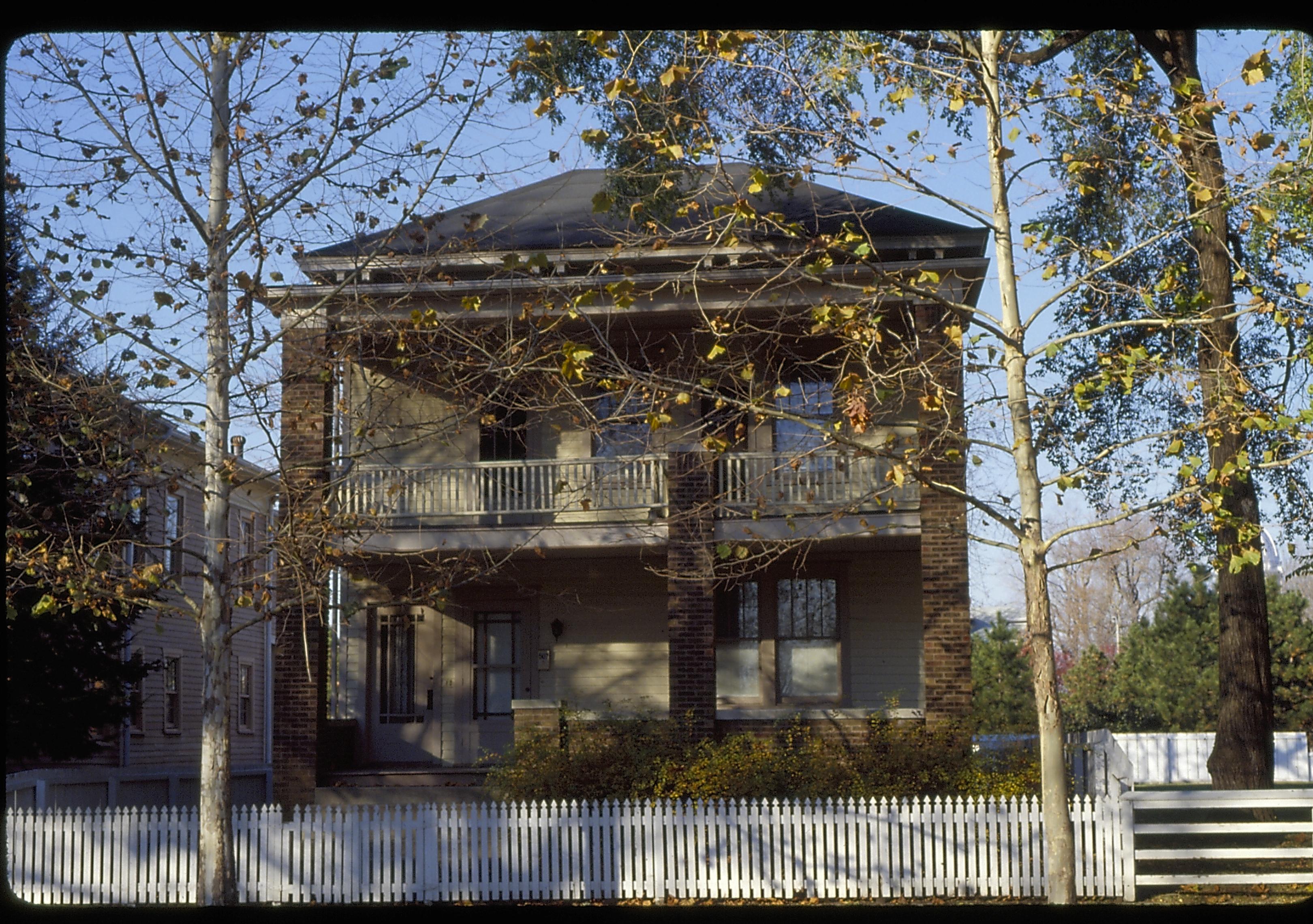 Sprigg House Lincoln Home NHS- Sprigg House Restoration, Archives/Other Homes, 22 Sprigg House, porch