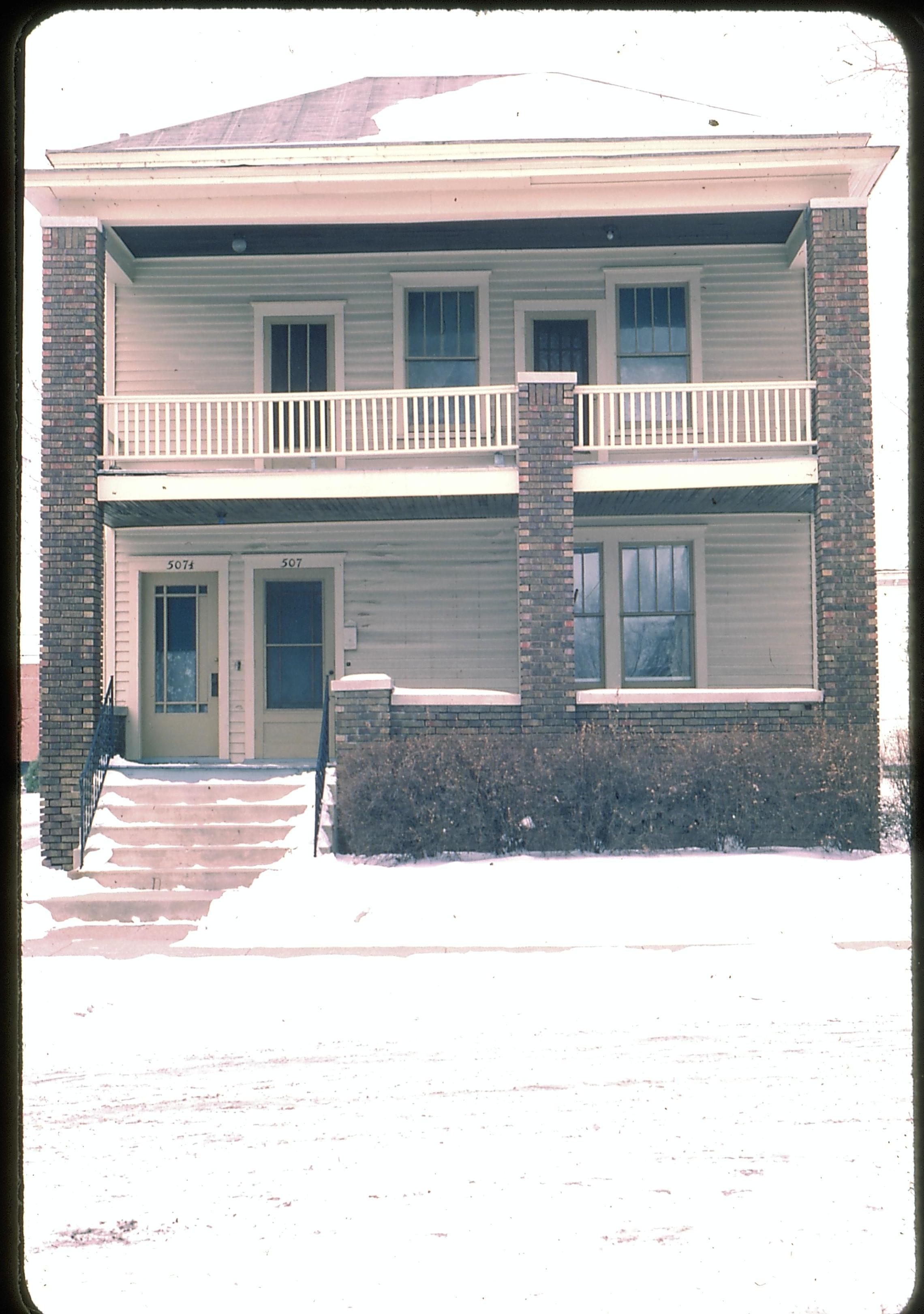 NA Lincoln Home NHS- Sprigg House Restoration, 21 Sprigg House, restoration, snow