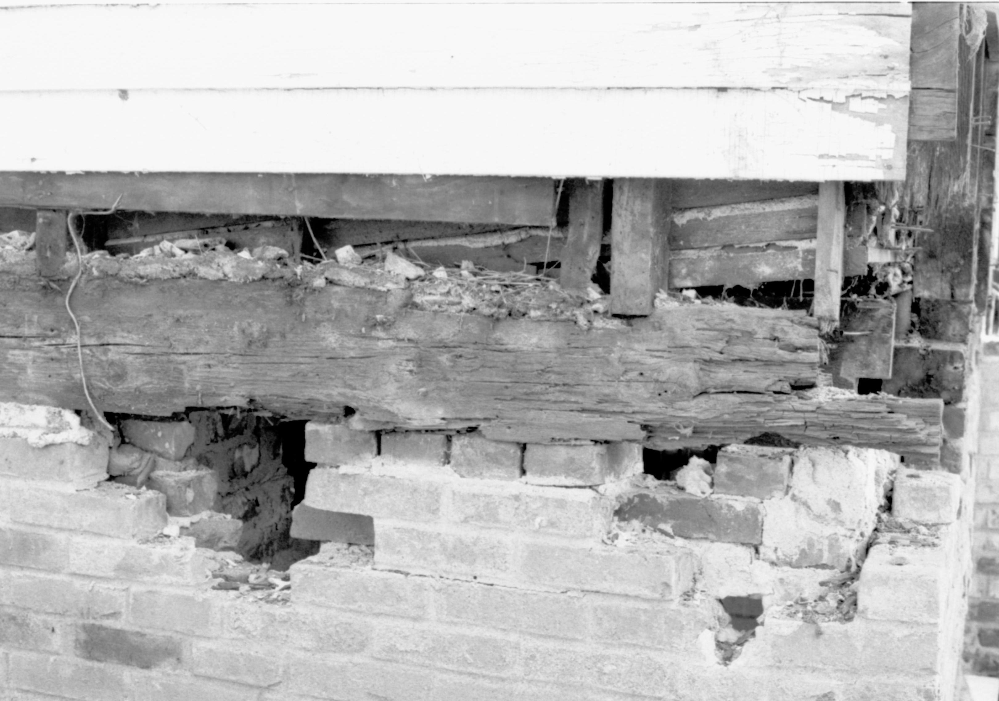 NA Lincoln Home NHS- Sprigg House Restoration 1984 Sprigg House, foundation