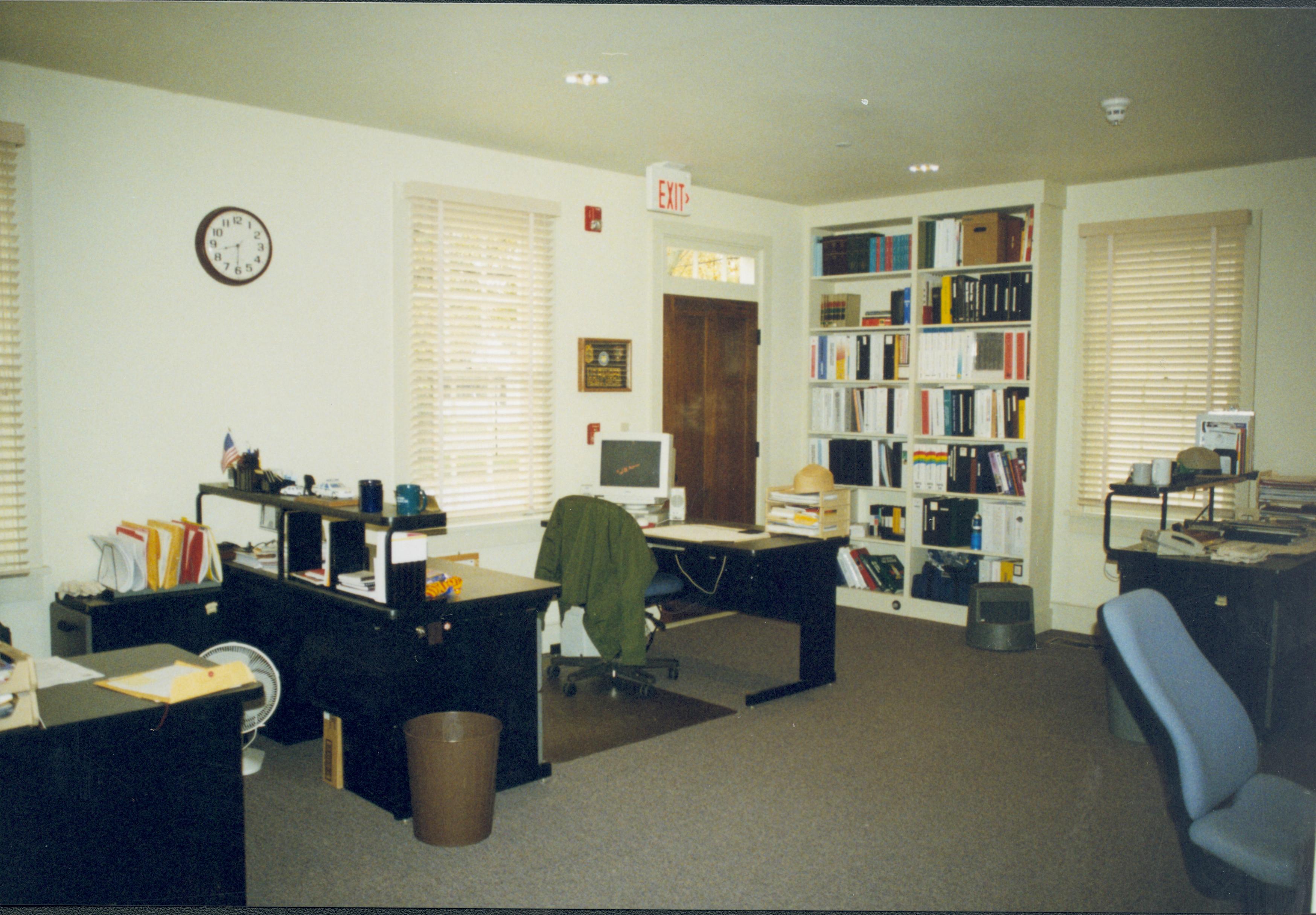 Sprigg House office Lincoln Home NHS- Sprigg House, Visitor Center Remodel, Roll 1998-12, exp 3 Sprigg House, office