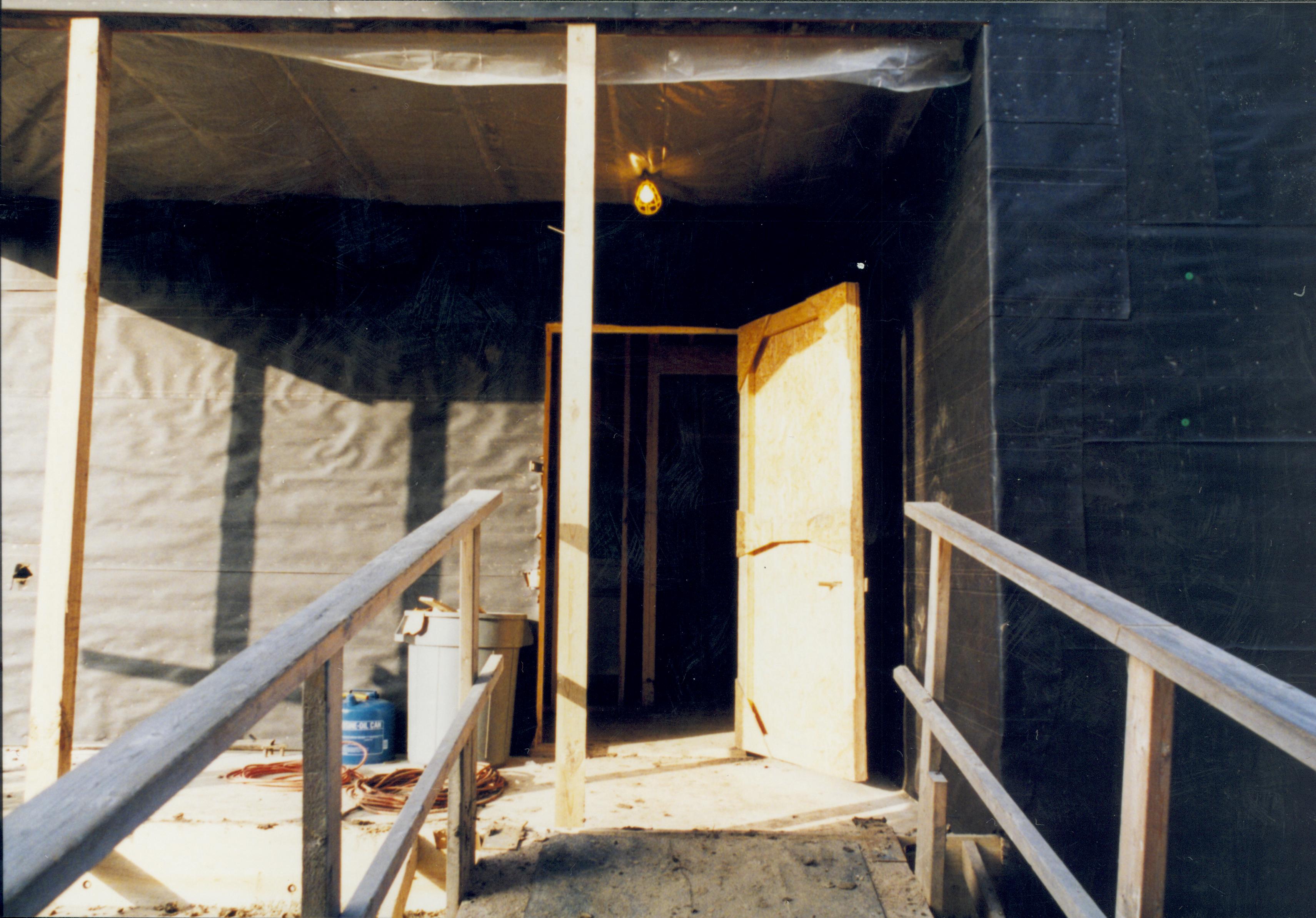 Sprigg House, Construction in process (external) Lincoln Home NHS- Sprigg House, Roll N1 exp 12 Sprigg House, restoration, construction