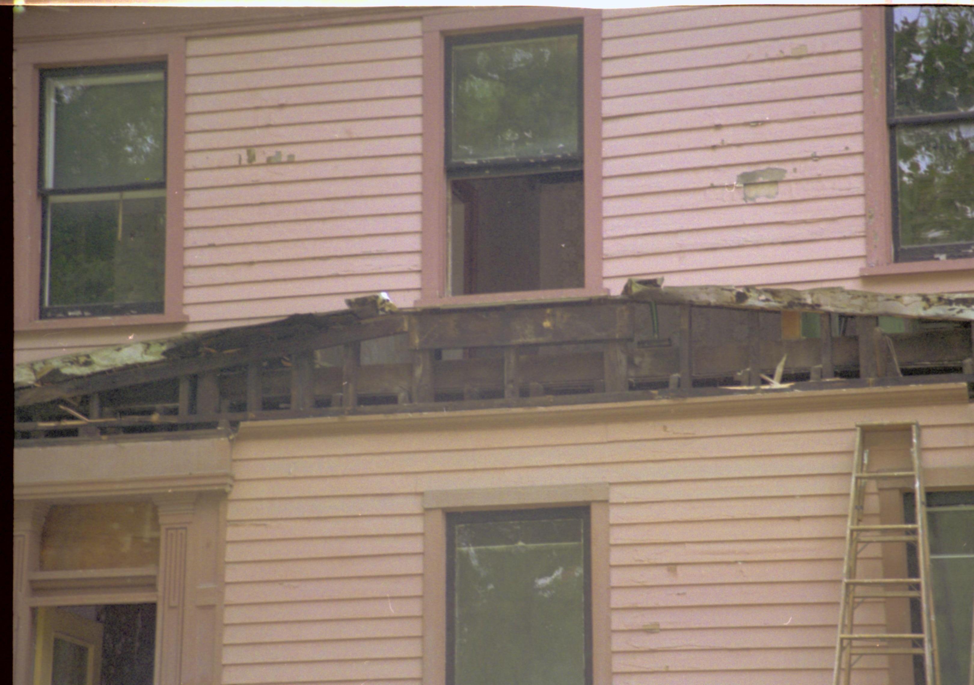 Dubois House, removal of porch Lincoln Home NHS- Sprigg House, Roll 1998-5, exp 14 Dubois House, restoration, porch