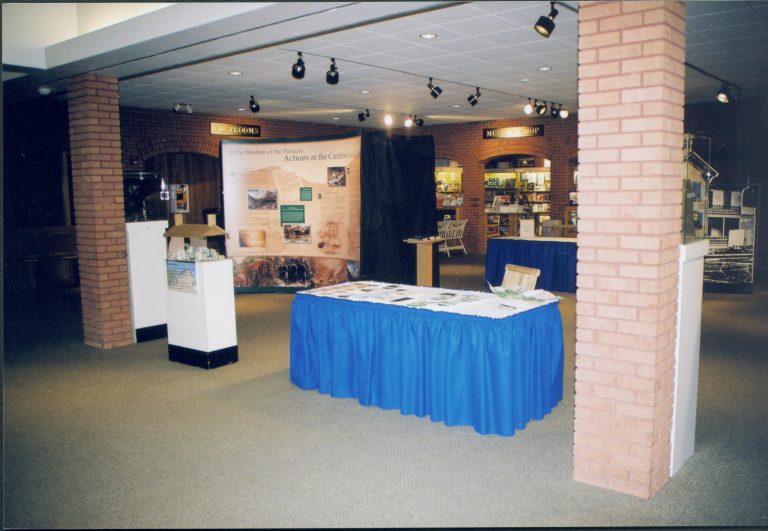 Visitor Center set up- Lincoln Birthday Lincoln Home NHS- Lincoln Birthday, Roll 2004-1 exp 6a birthday, reception