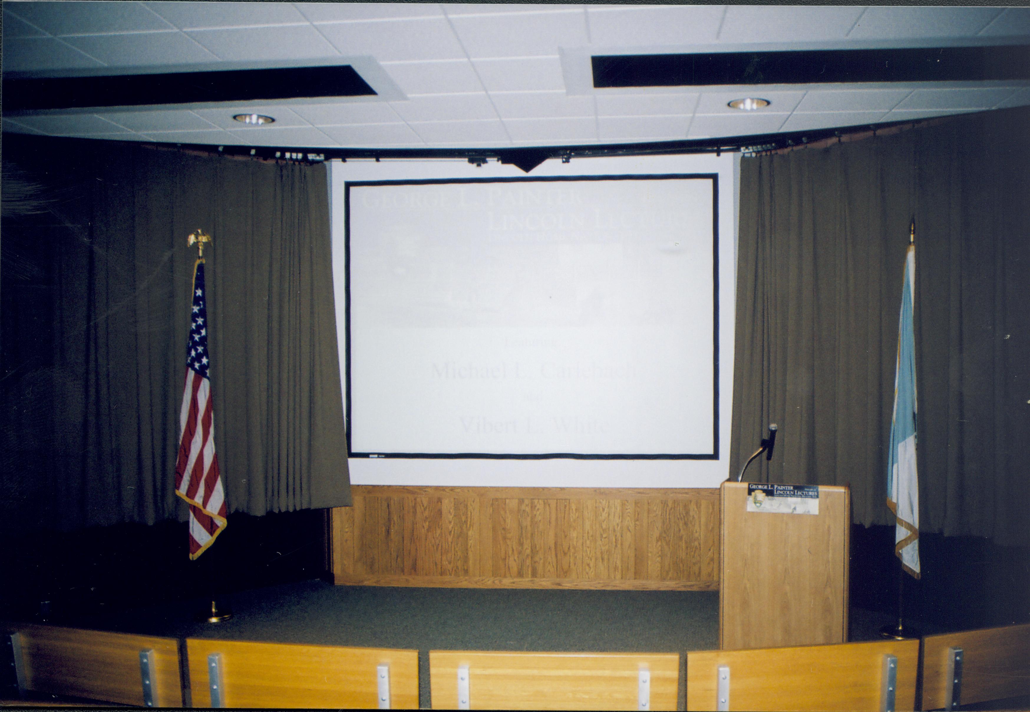 Visitor Center setup- Lincoln Birthday Lincoln Home NHS- Lincoln Birthday, Roll 2004-1 exp 5a birthday, reception