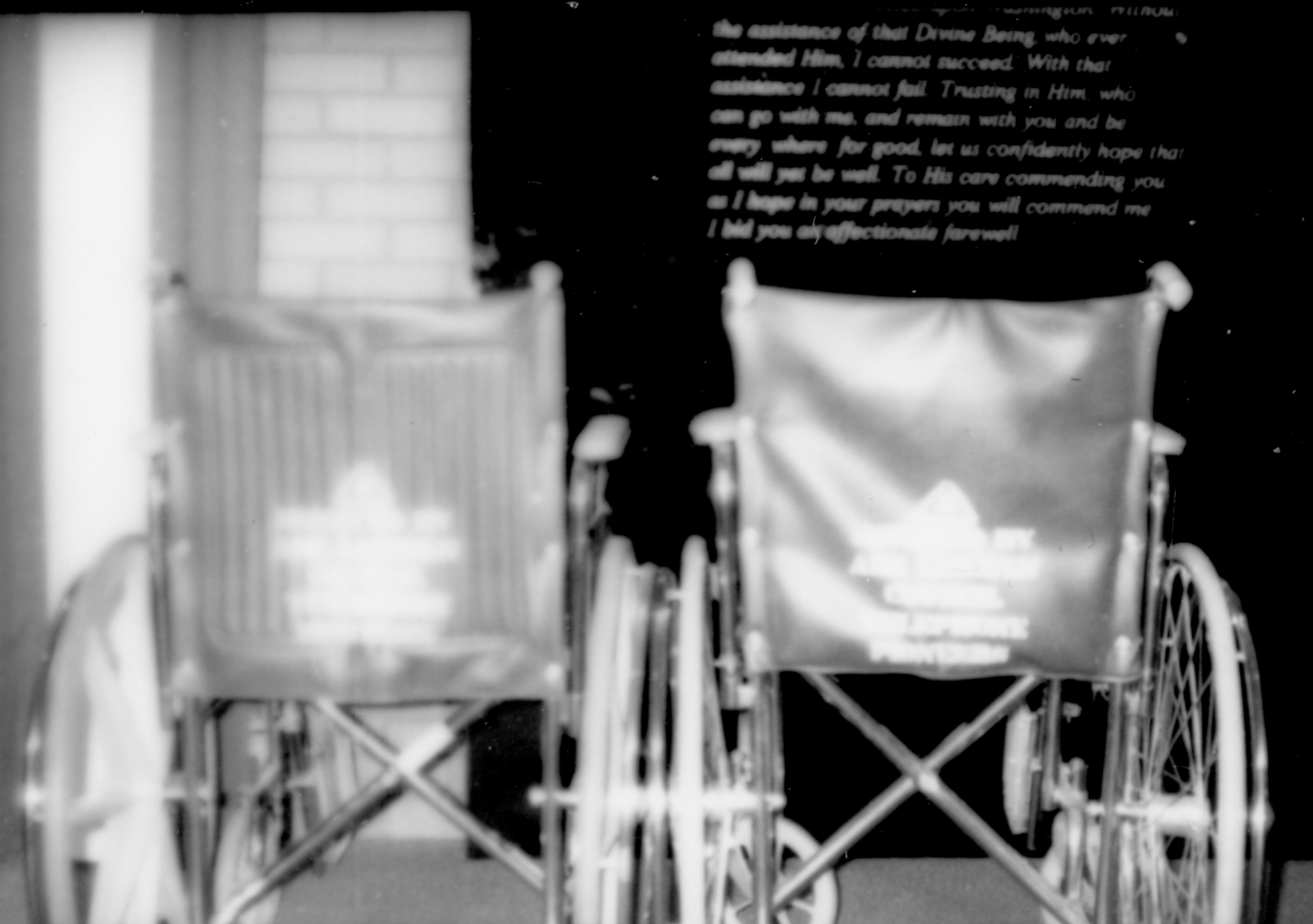 Donation of wheelchairs from local telephone union Lincoln Home NHS- Lincoln Festival Lincoln Festival