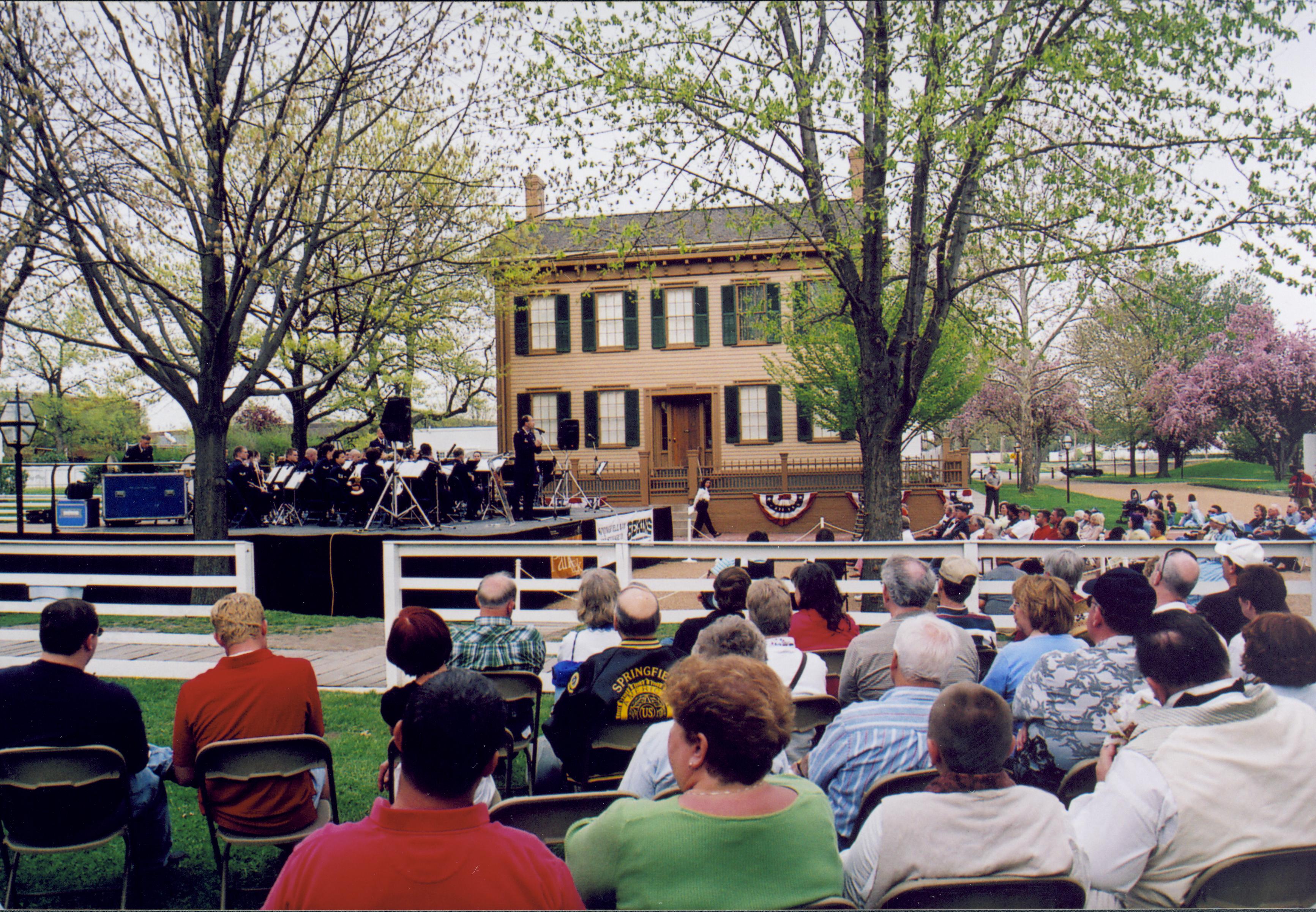 Air Force Band concert Lincoln Home NHS- Lincoln Presidential Museum Opening, Disc G 18 Lincoln Museum, concert