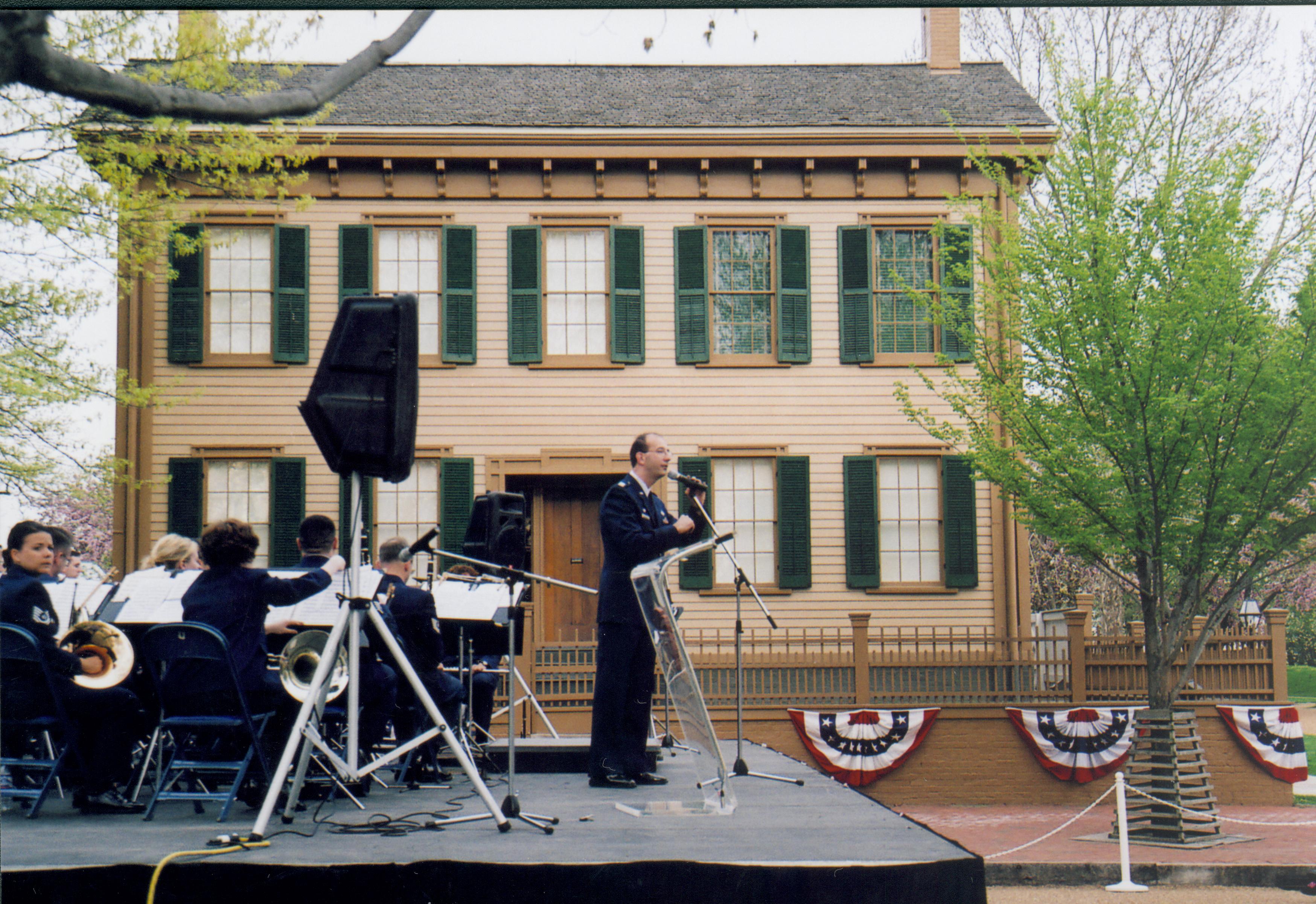 Air Force Band concert Lincoln Home NHS- Lincoln Presidential Museum Opening, Disc G 21 Lincoln Museum, concert