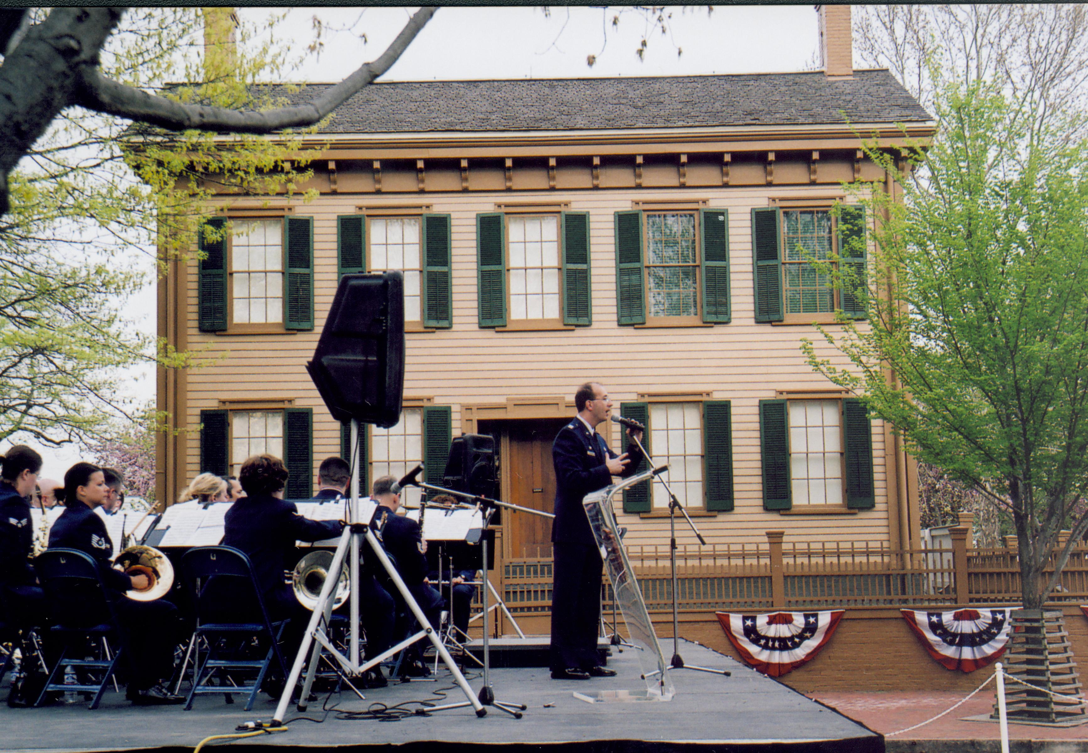 Air Force Band concert Lincoln Home NHS- Lincoln Presidential Museum Opening, Disc G 19 Lincoln Museum, concert