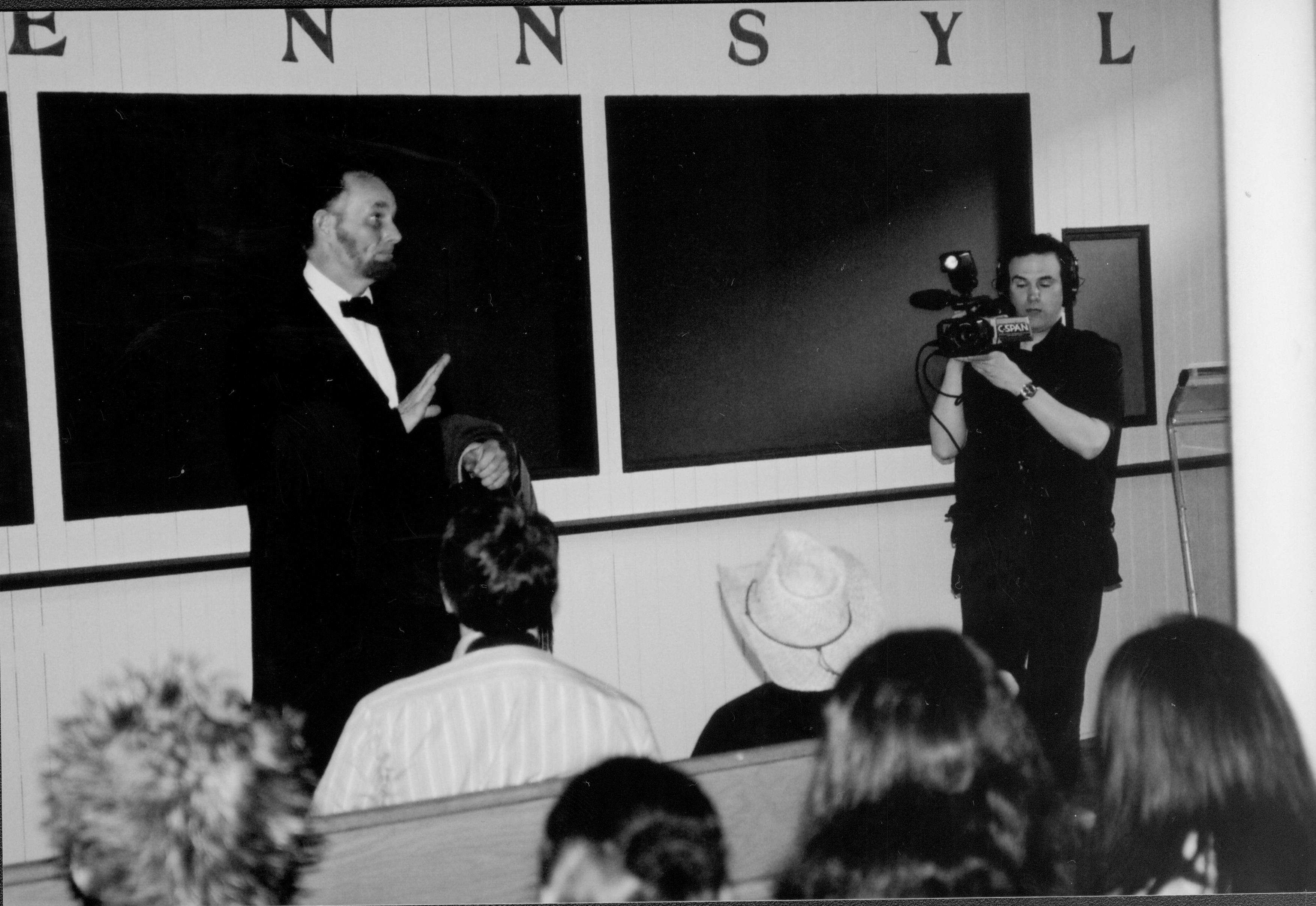 Abraham Lincoln impersonator Lincoln Home NHS- Lincoln Presidential Museum Opening, Disc E 7 Lincoln Museum, Lincoln Impersonator