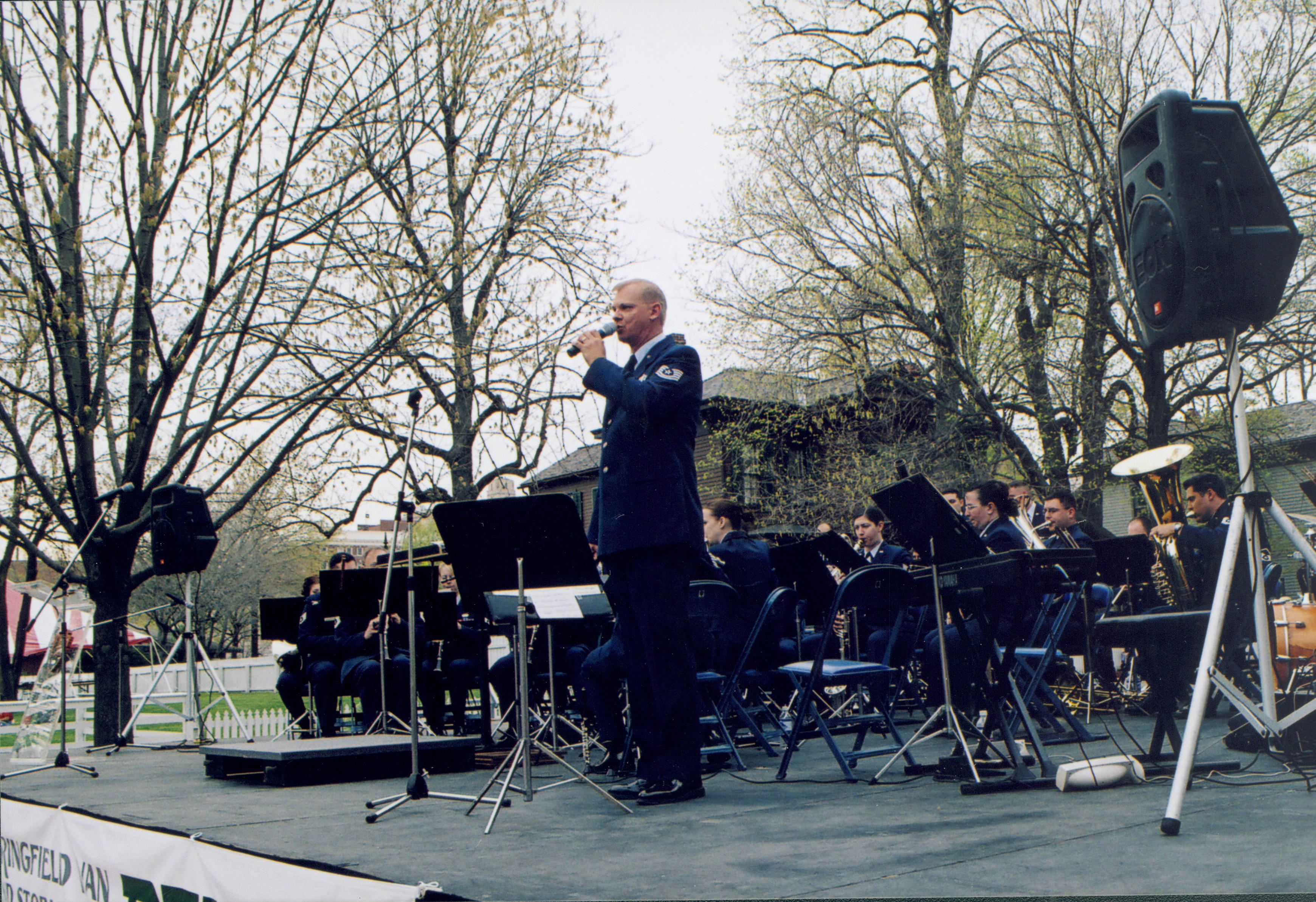 Air Force Band concert Lincoln Home NHS- Lincoln Presidential Museum Opening, Disc F 12 Lincoln Museum, concert