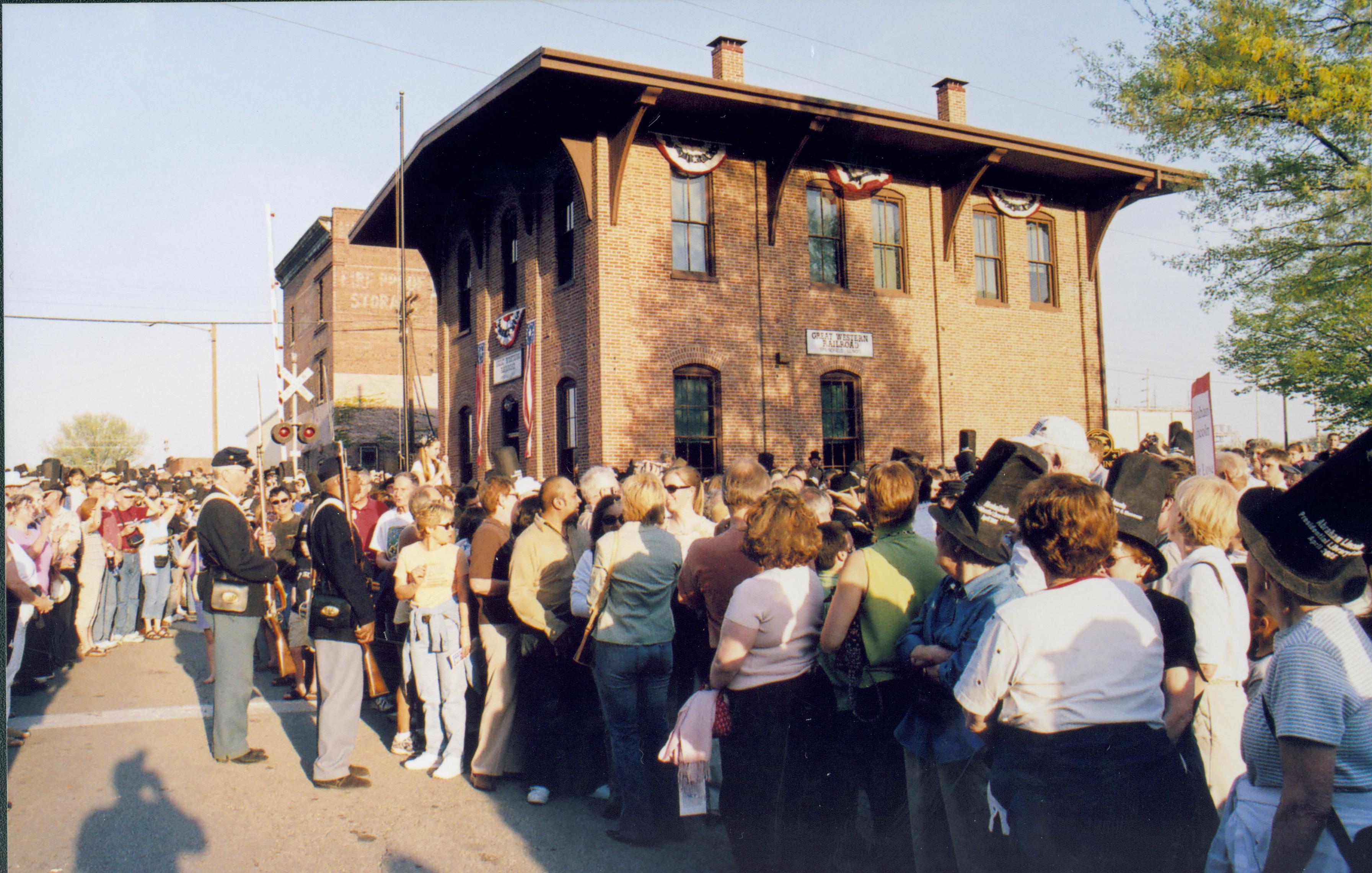 NA Lincoln Home NHS- Presidential Museum, Disc Q 9 Presidential Museum, train depot