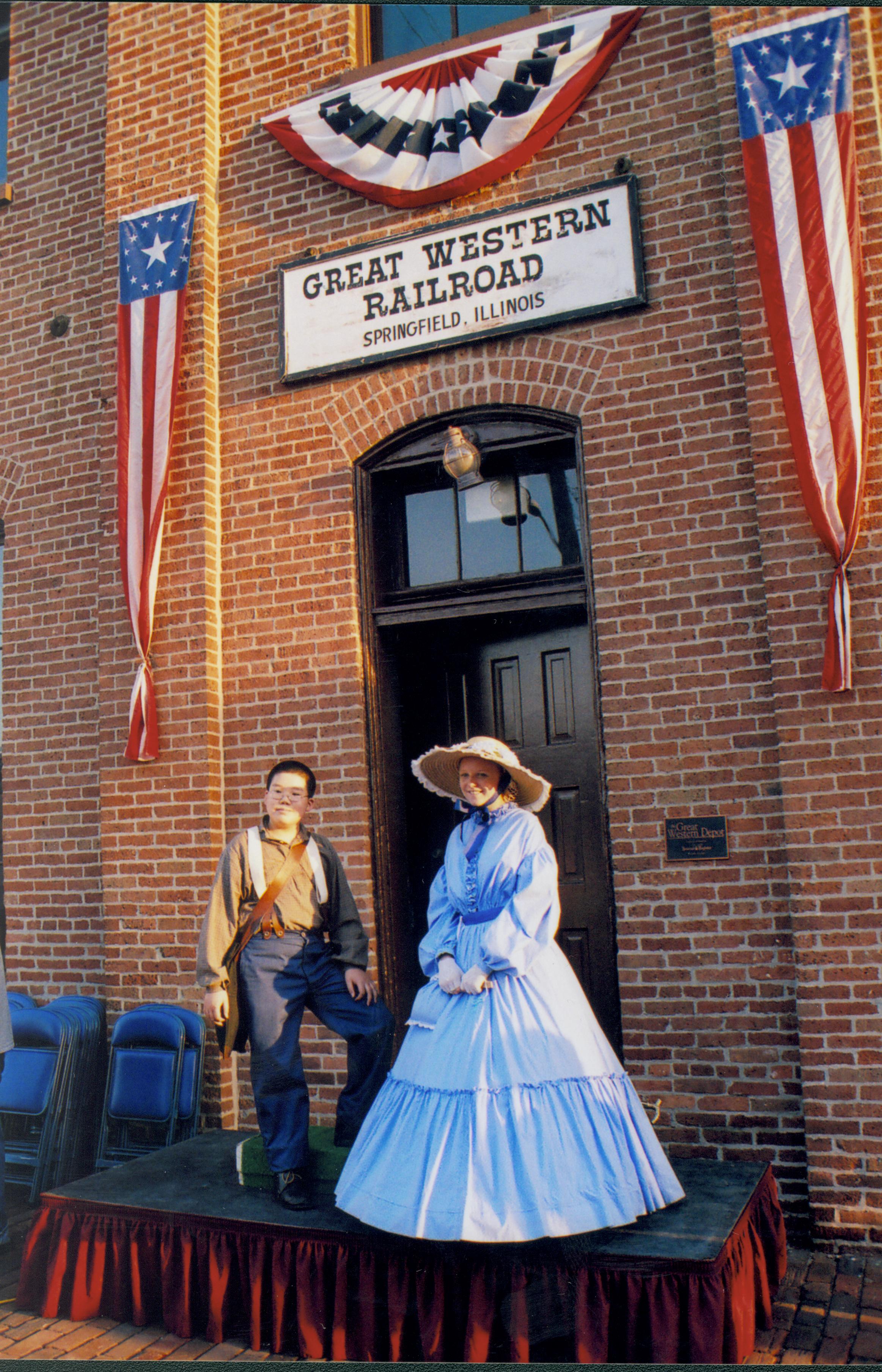 NA Lincoln Home NHS- Presidential Museum, Disc Q 19 Presidential Museum, train depot