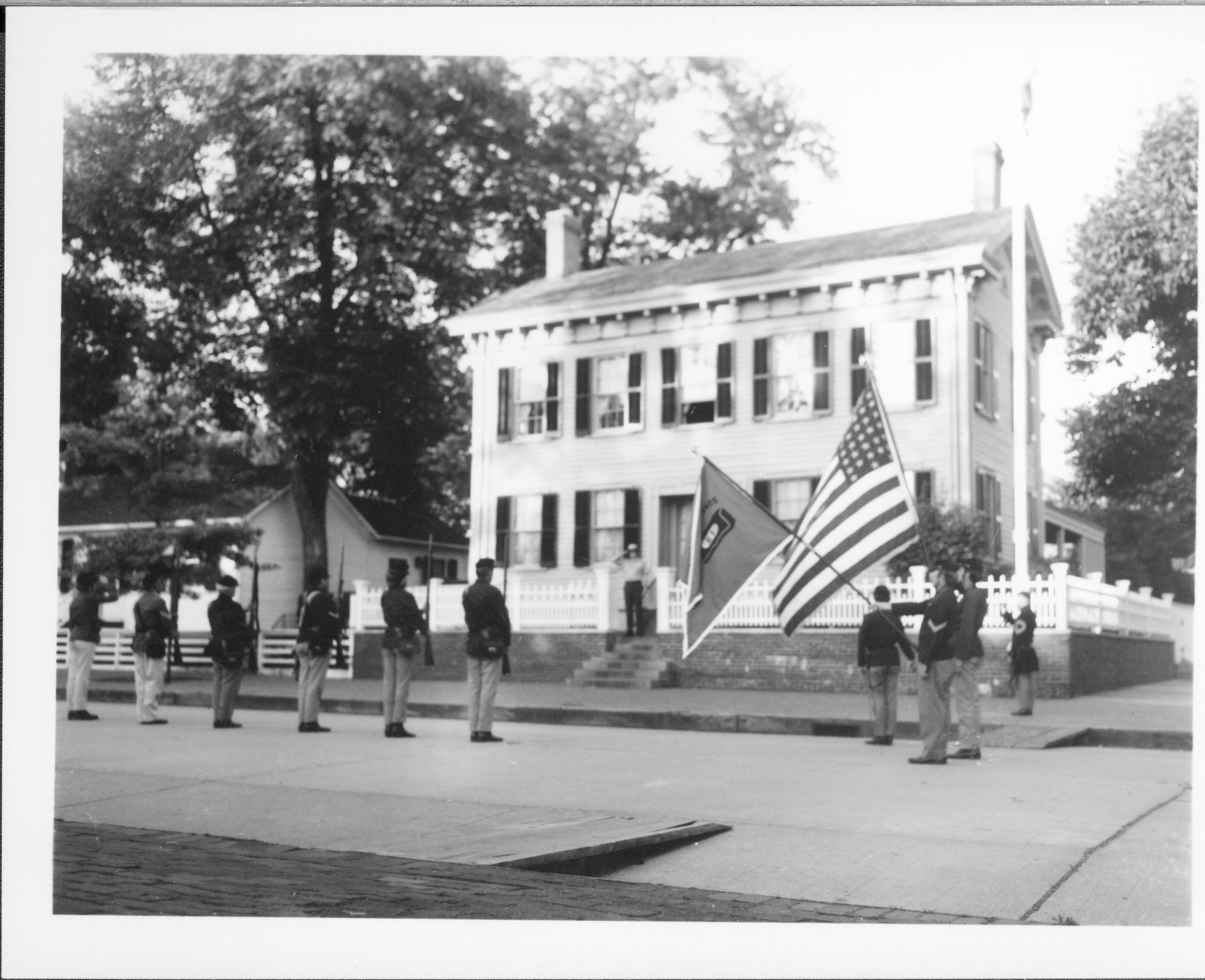 114th Illinois Volunteer Infantry  Lincoln Home NHS- LIHO Evening Retreat, neg 43 class 1000, class 8 pic 43 Lincoln Home Project, infantry