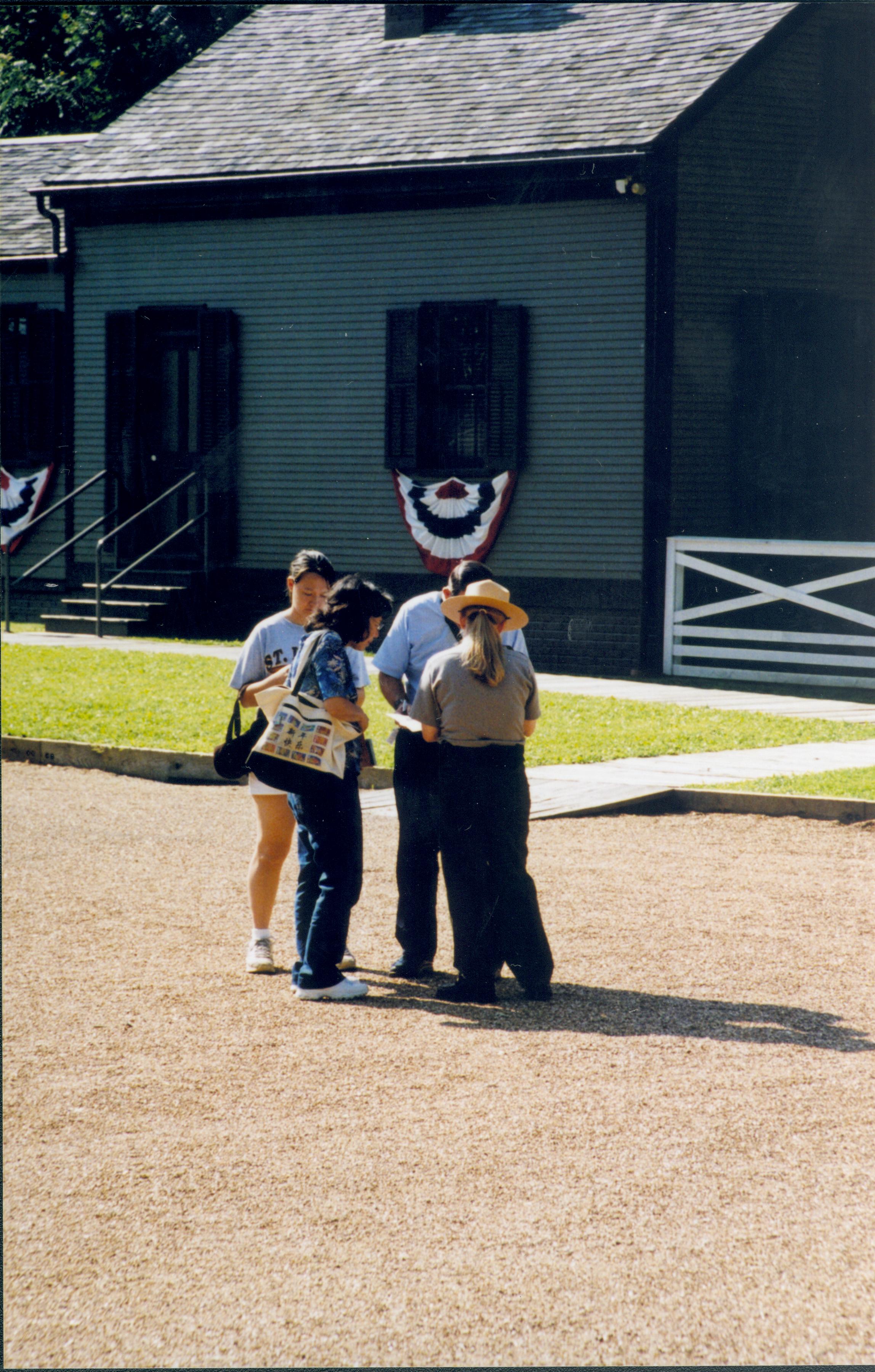 NA Lincoln Home NHS- National Flag Exhibit, Roll 1 exhibit, veteran memorial