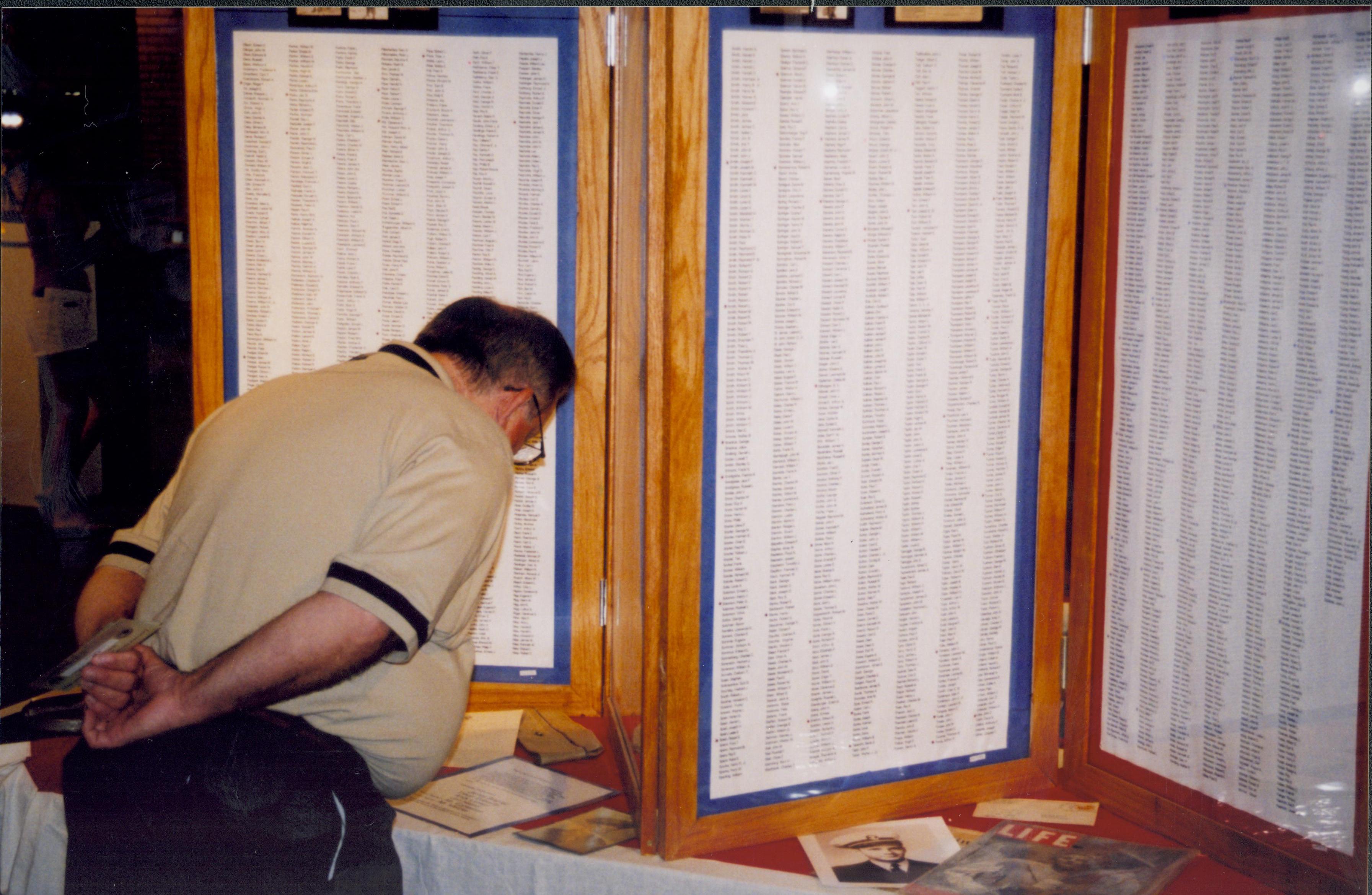 NA Lincoln Home NHS- National Flag Exhibit, Roll 1 exhibit, veteran memorial