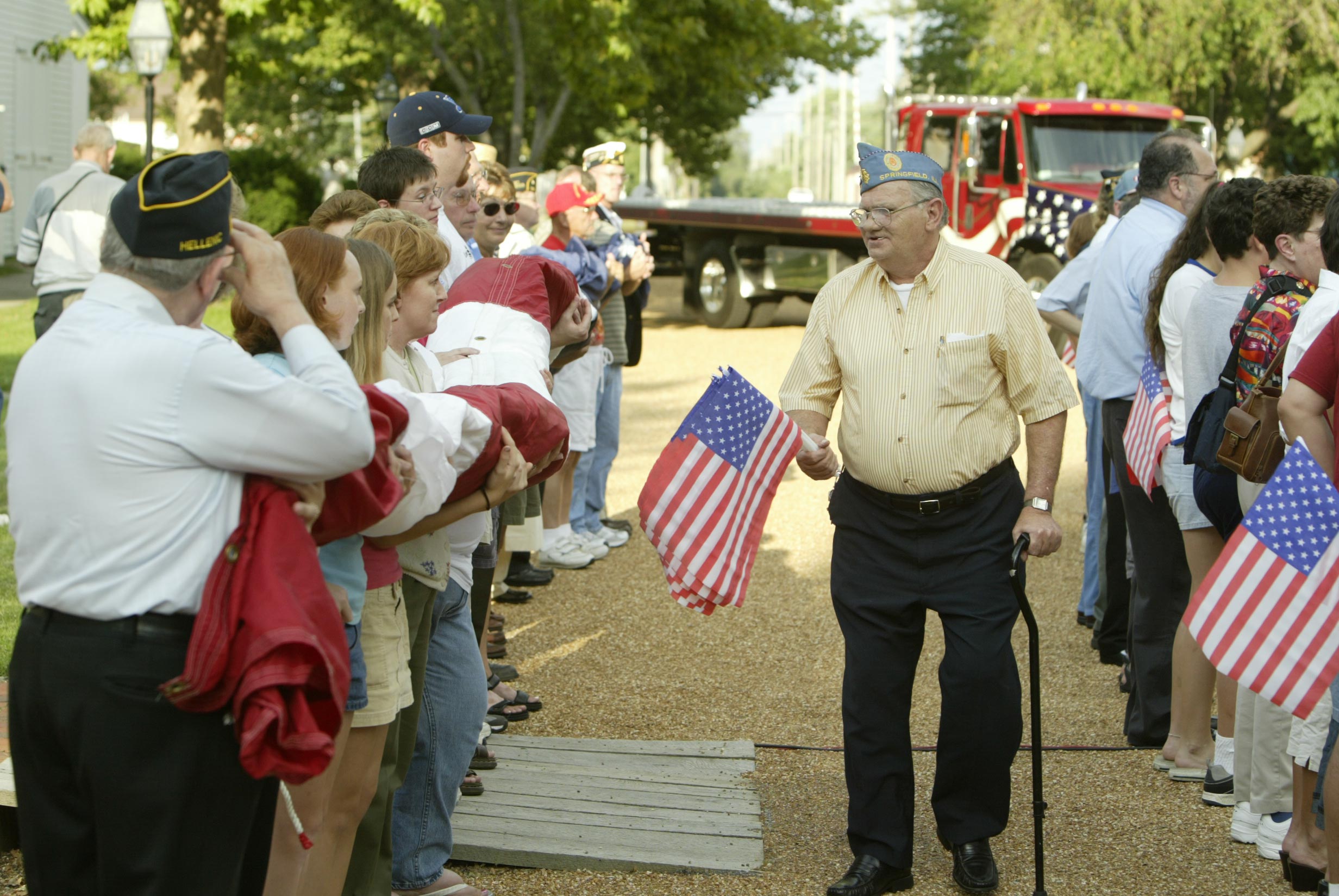 NA Lincoln Home NHS- National Flag Exhibit Honor Our Flag, Lincoln Home Flag exhibit, National Flag