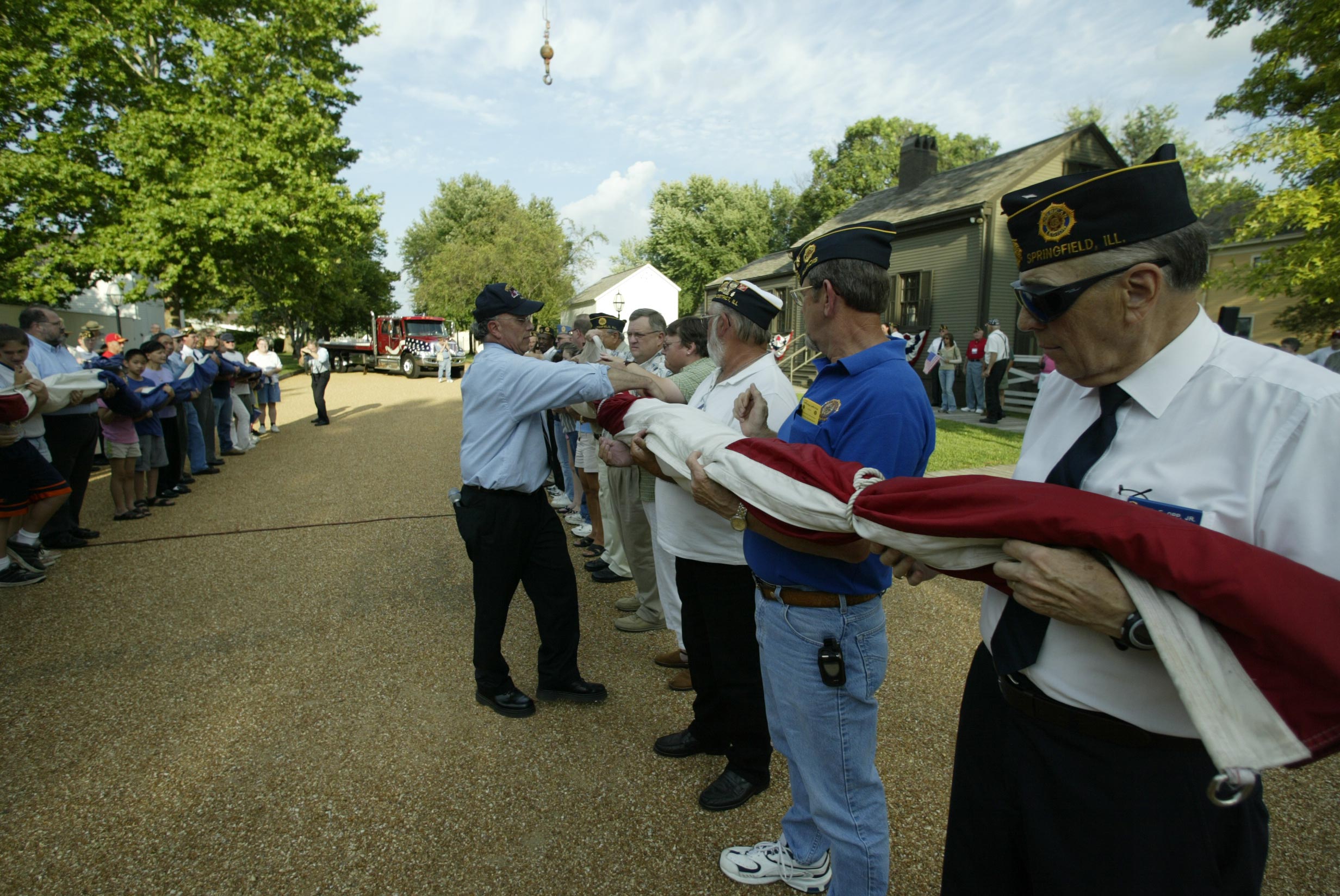 NA Lincoln Home NHS- National Flag Exhibit Honor Our Flag, Lincoln Home Flag exhibit, National Flag