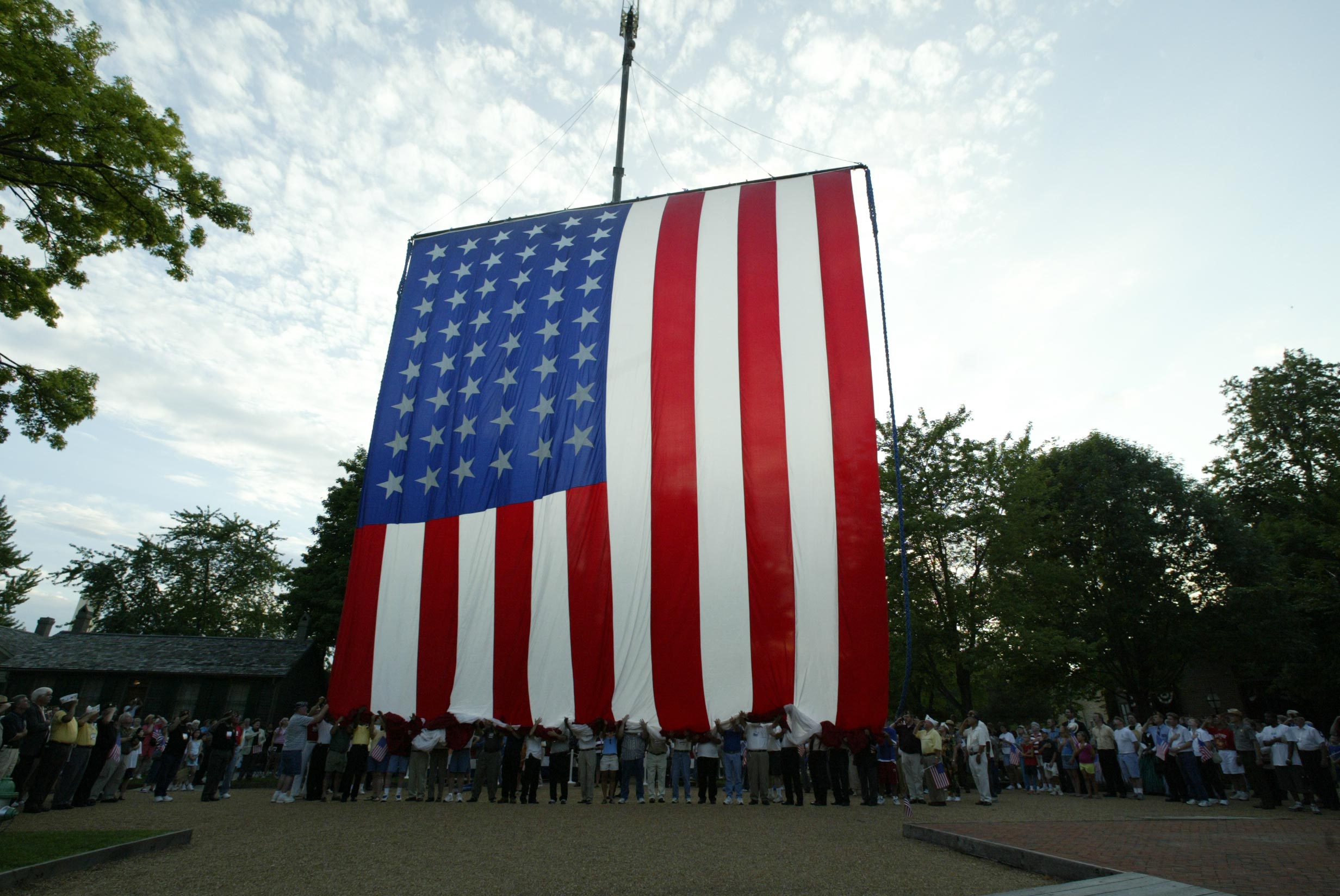 NA Lincoln Home NHS- National Flag Exhibit Honor Our Flag, Lincoln Home Flag exhibit, National Flag