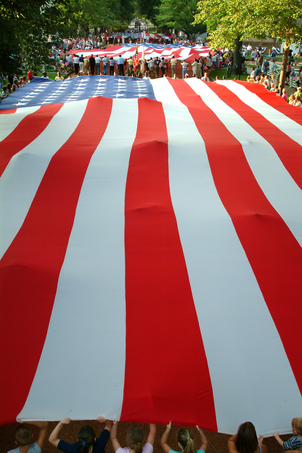 NA Lincoln Home NHS- National Flag Exhibit Honor Our Flag, Owens CD exhibit, National Flag