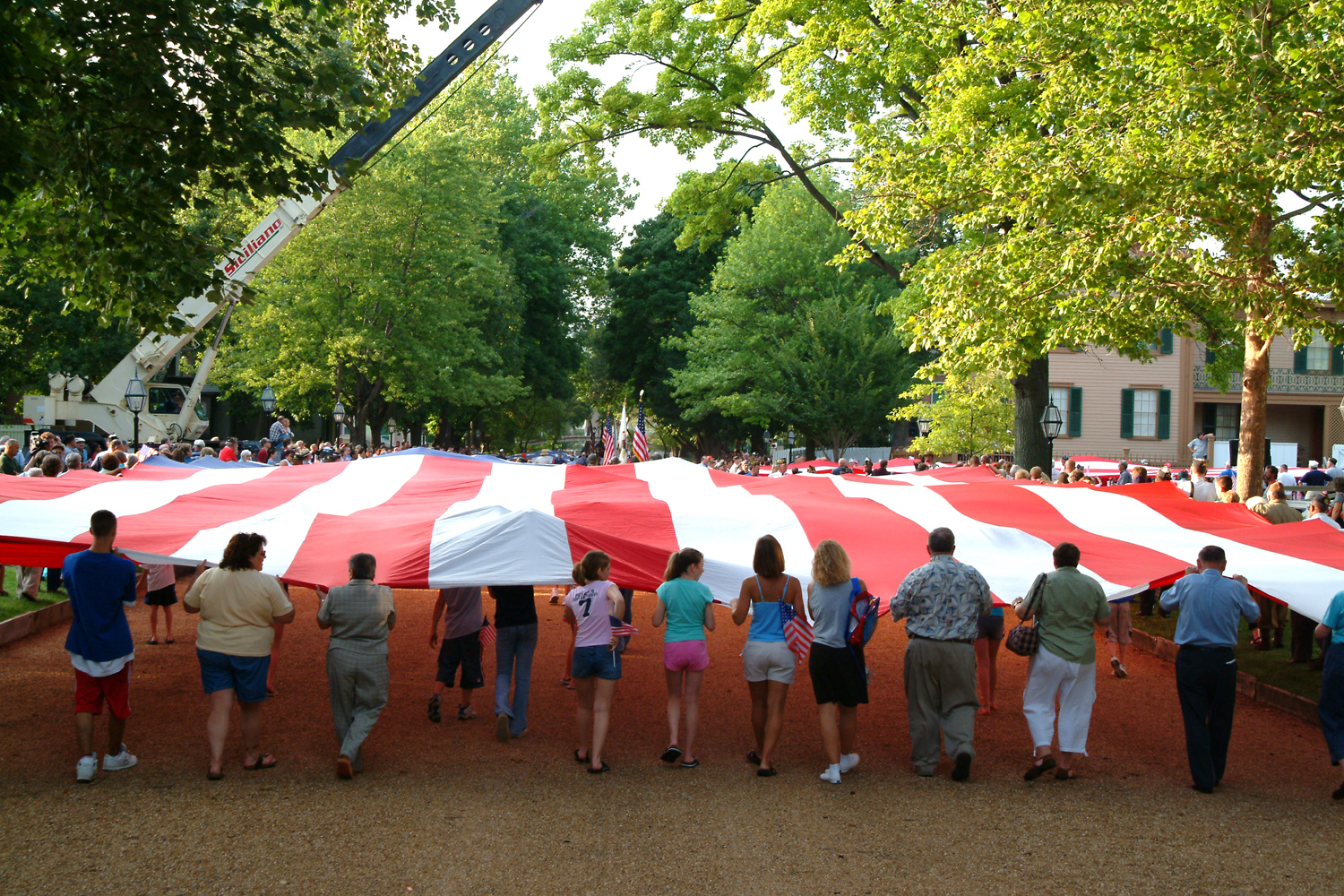 NA Lincoln Home NHS- National Flag Exhibit Honor Our Flag, Owens CD exhibit, National Flag