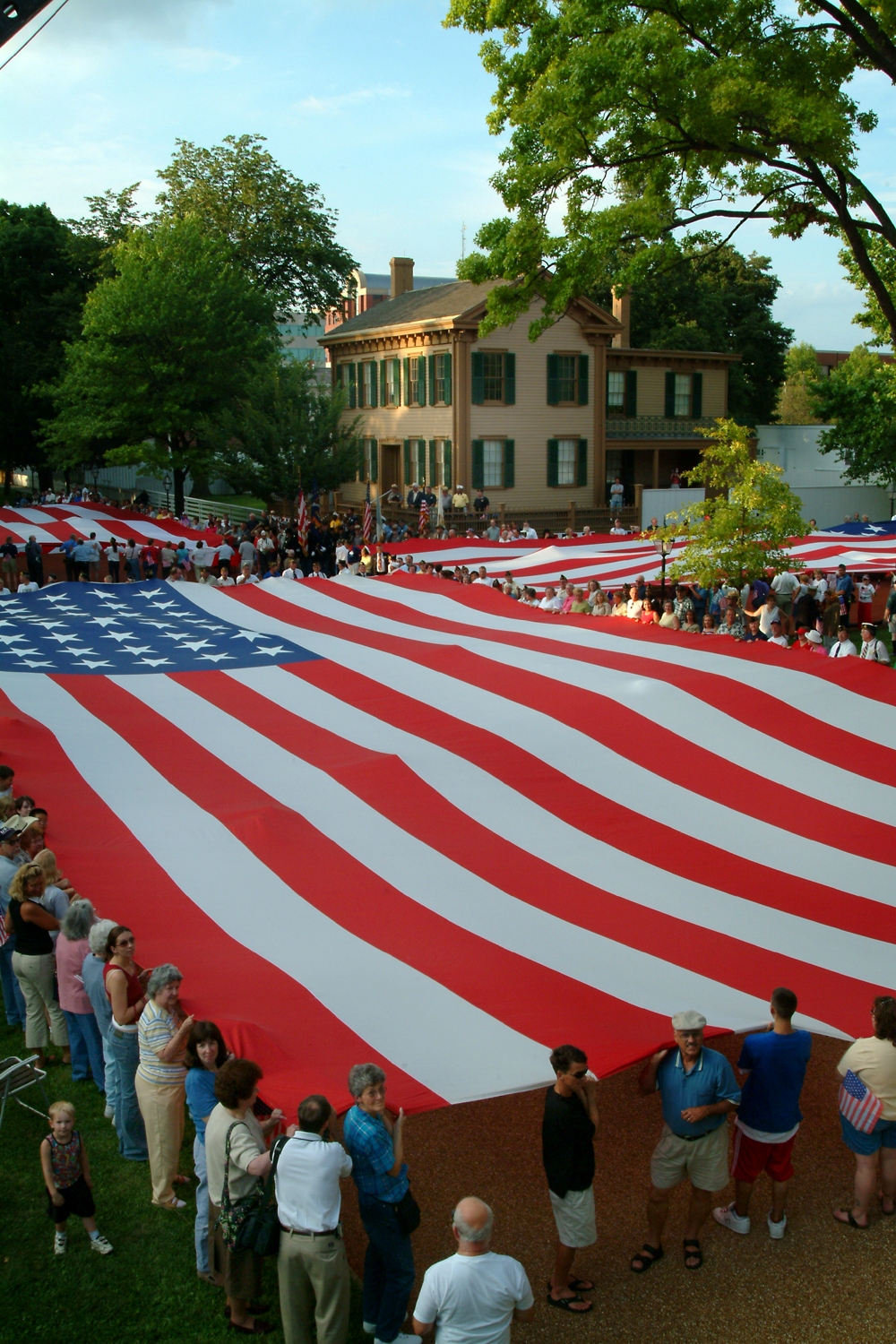 NA Lincoln Home NHS- National Flag Exhibit Honor Our Flag, Owens CD exhibit, National Flag